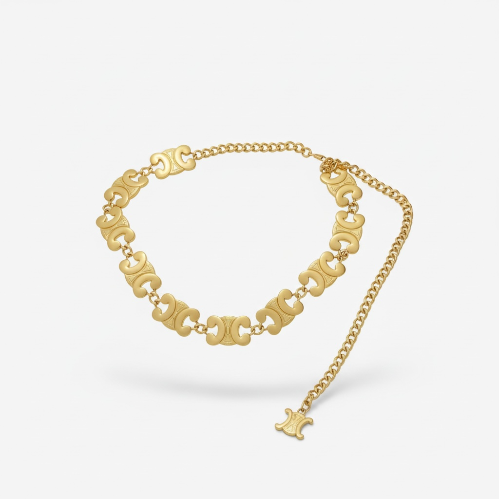 Celine Triomphe Gold Chain Belt β¨π