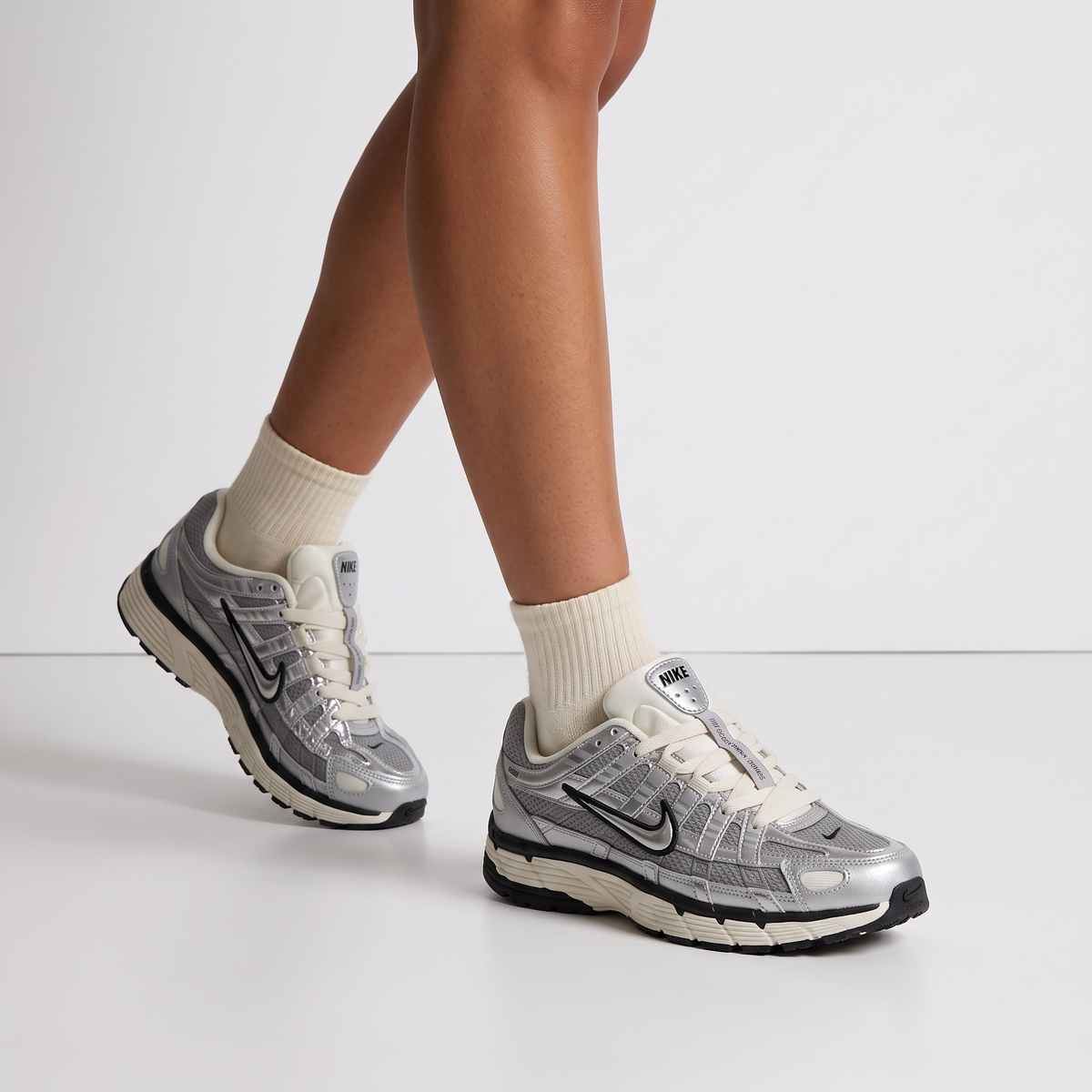 Nike P-6000 Retro Sneakers — Silver