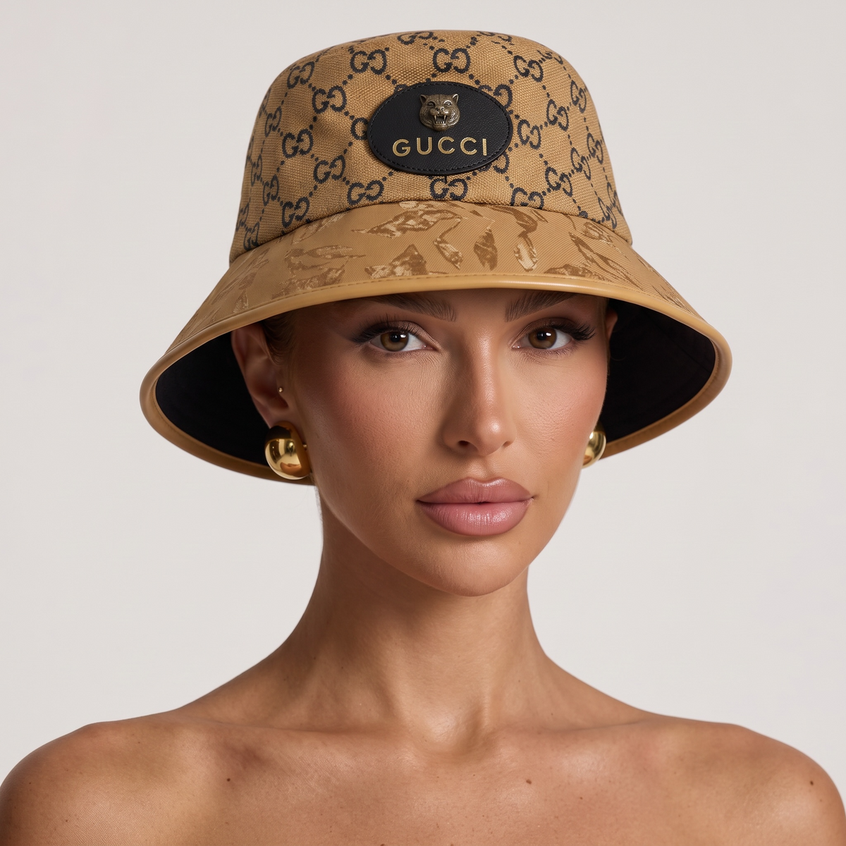 π€ Gucci GG Monogram Bucket Hat | Classic Beige Luxury Style π©