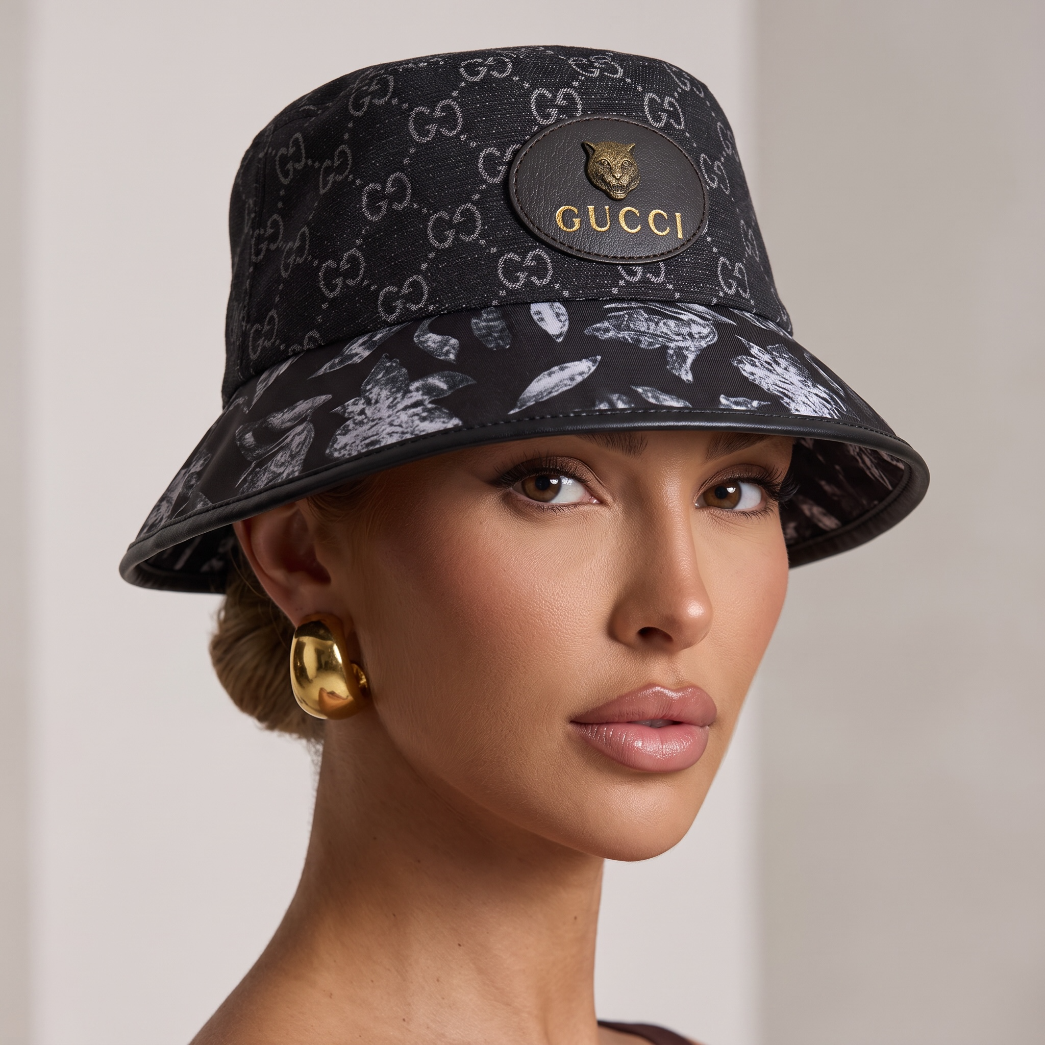 Gucci GG Monogram Bucket Hat β Black Pattern Luxury Icon π€β¨