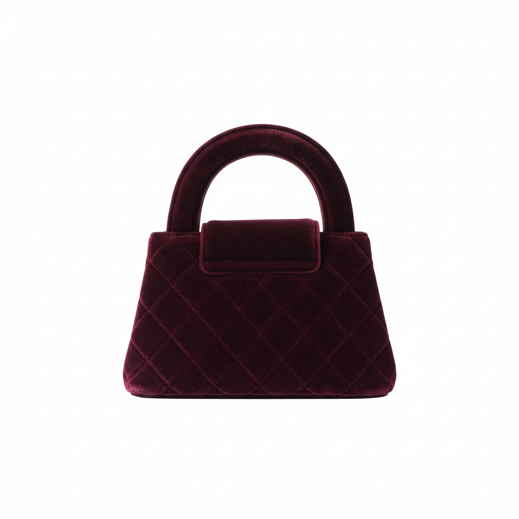π·β¨ Chanel Quilted Velvet Top-Handle Bag β Burgundy Elegance β¨π·