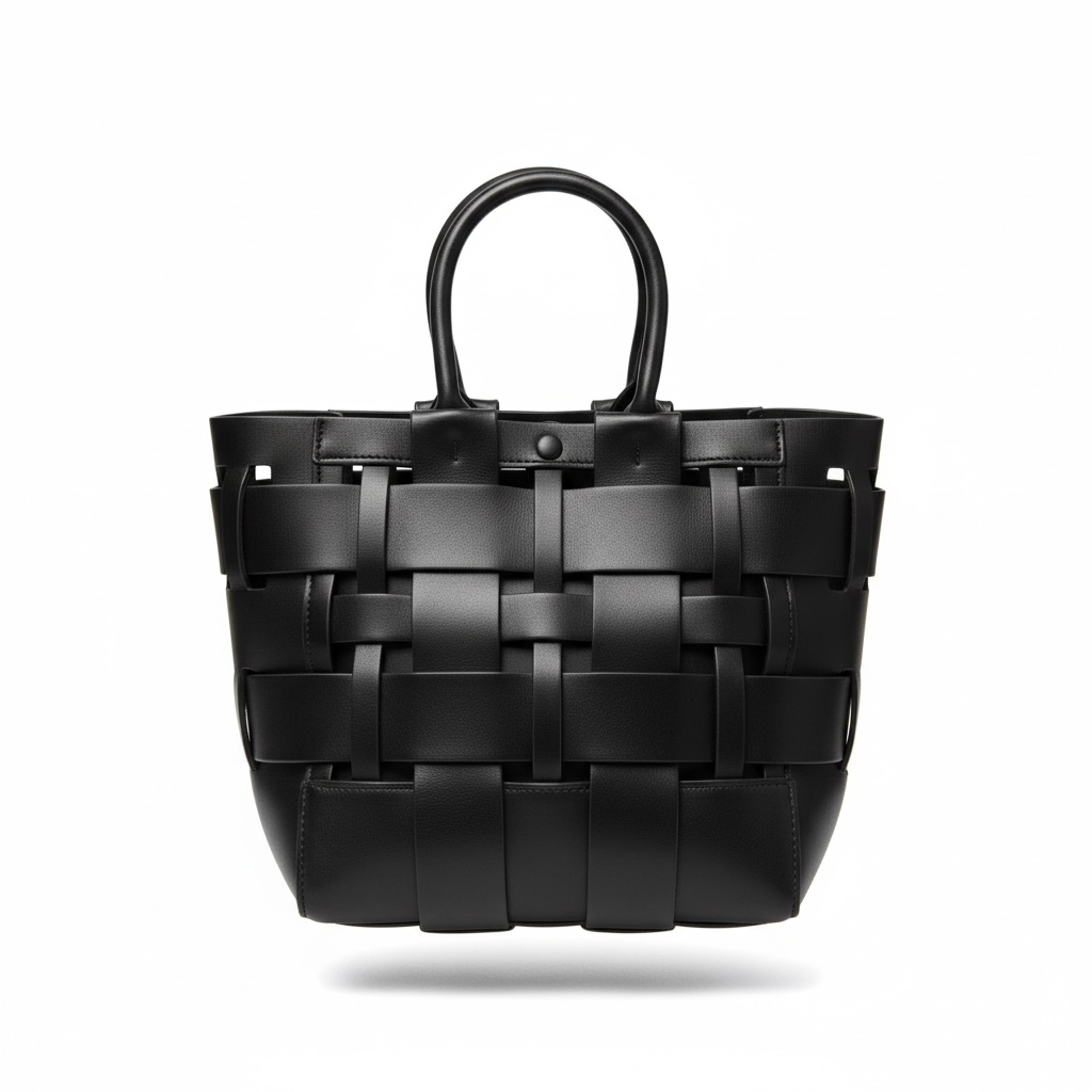 π€β¨ Bottega Veneta Intrecciato Woven Leather Tote β Black β¨π€