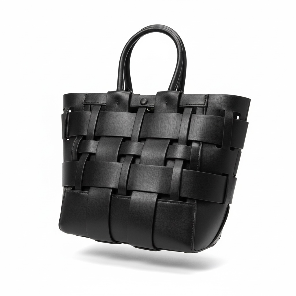 π€β¨ Bottega Veneta Intrecciato Woven Leather Tote β Black β¨π€