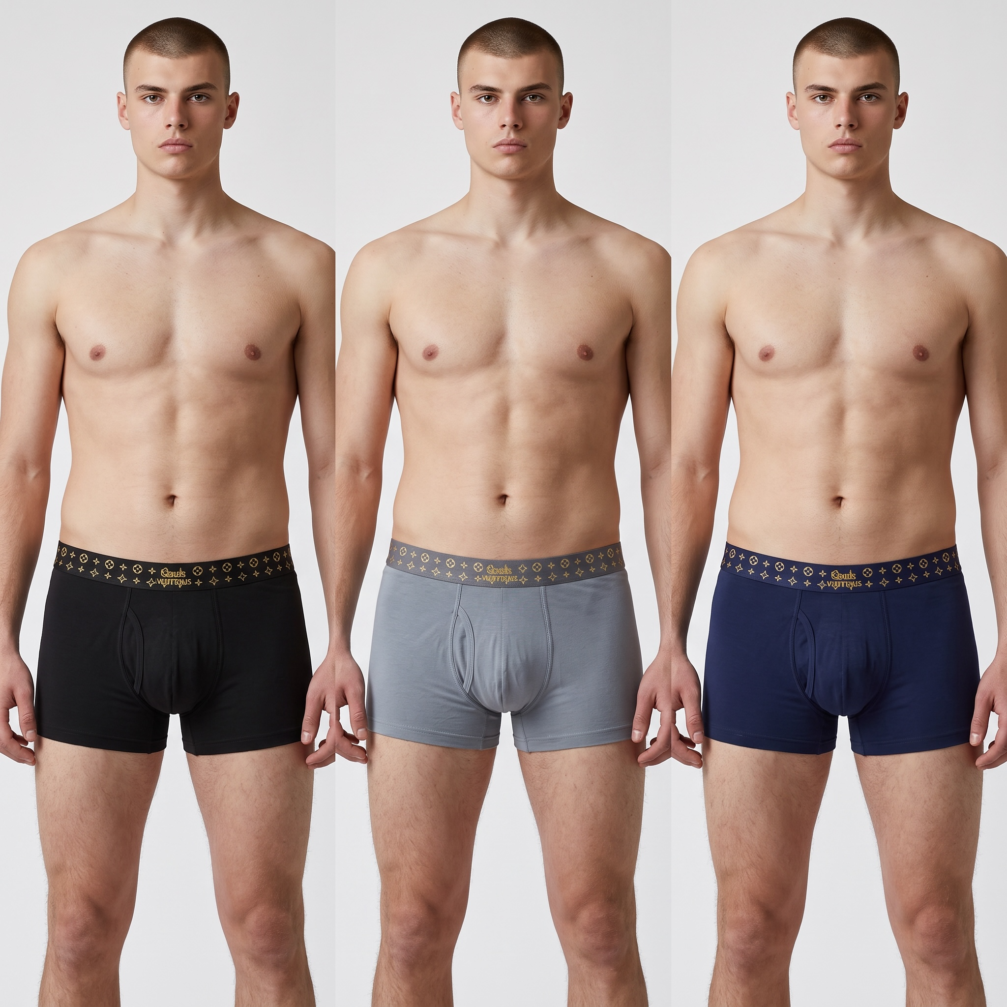 LOUIS VUITTON Monogram Ice Silk Boxer Briefs Set β Luxury Comfort Collection π€π