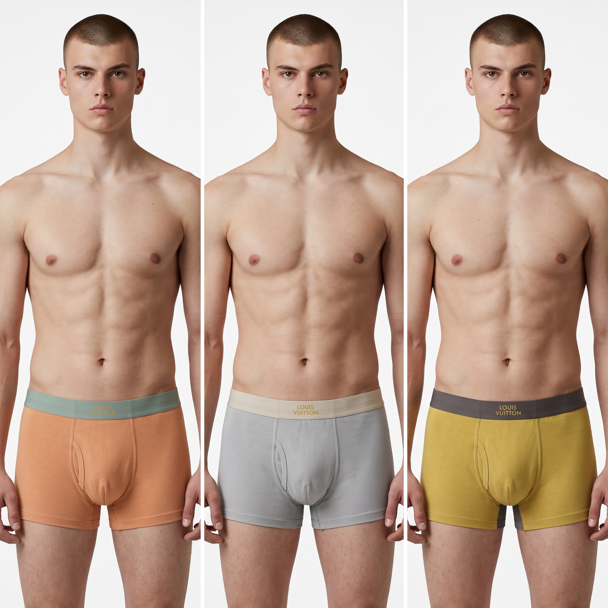 LOUIS VUITTON Premium Ice Silk Boxer Briefs Set β Luxury Essential Collection β¨π