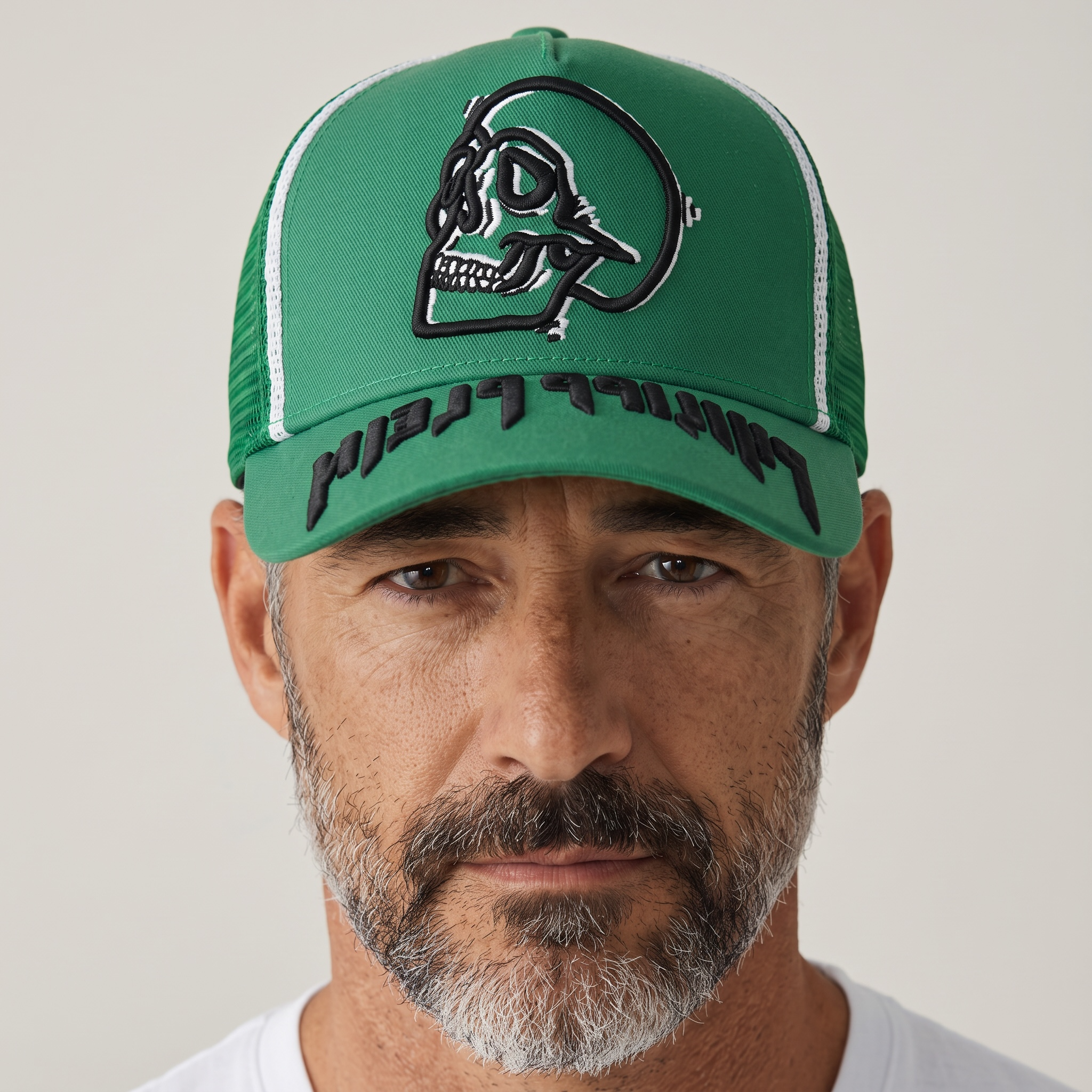 Philipp Plein Skull Trio Cap ππΏ | Bold Green Trucker Hat