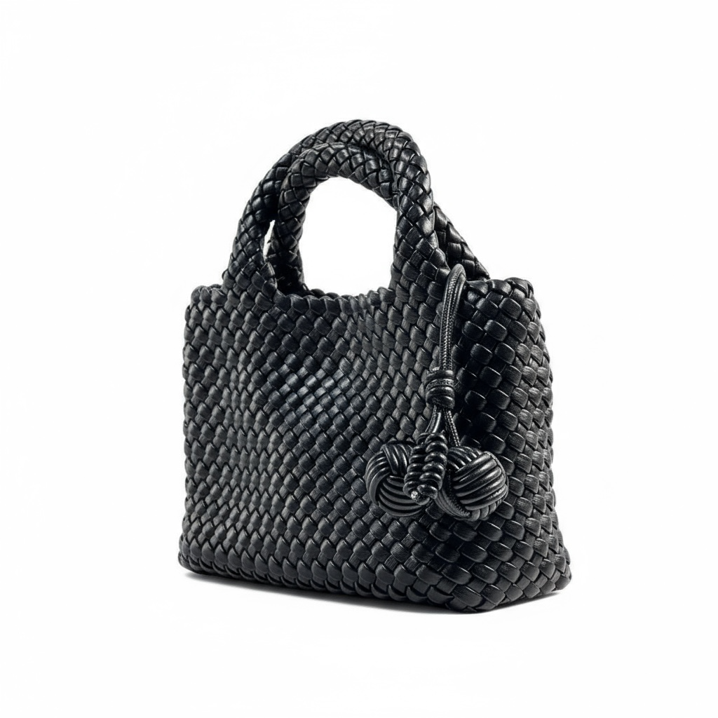 Bottega Veneta Black Woven Tote & Pouch Set π€β¨ | Luxury Intrecciato Leather Handbag