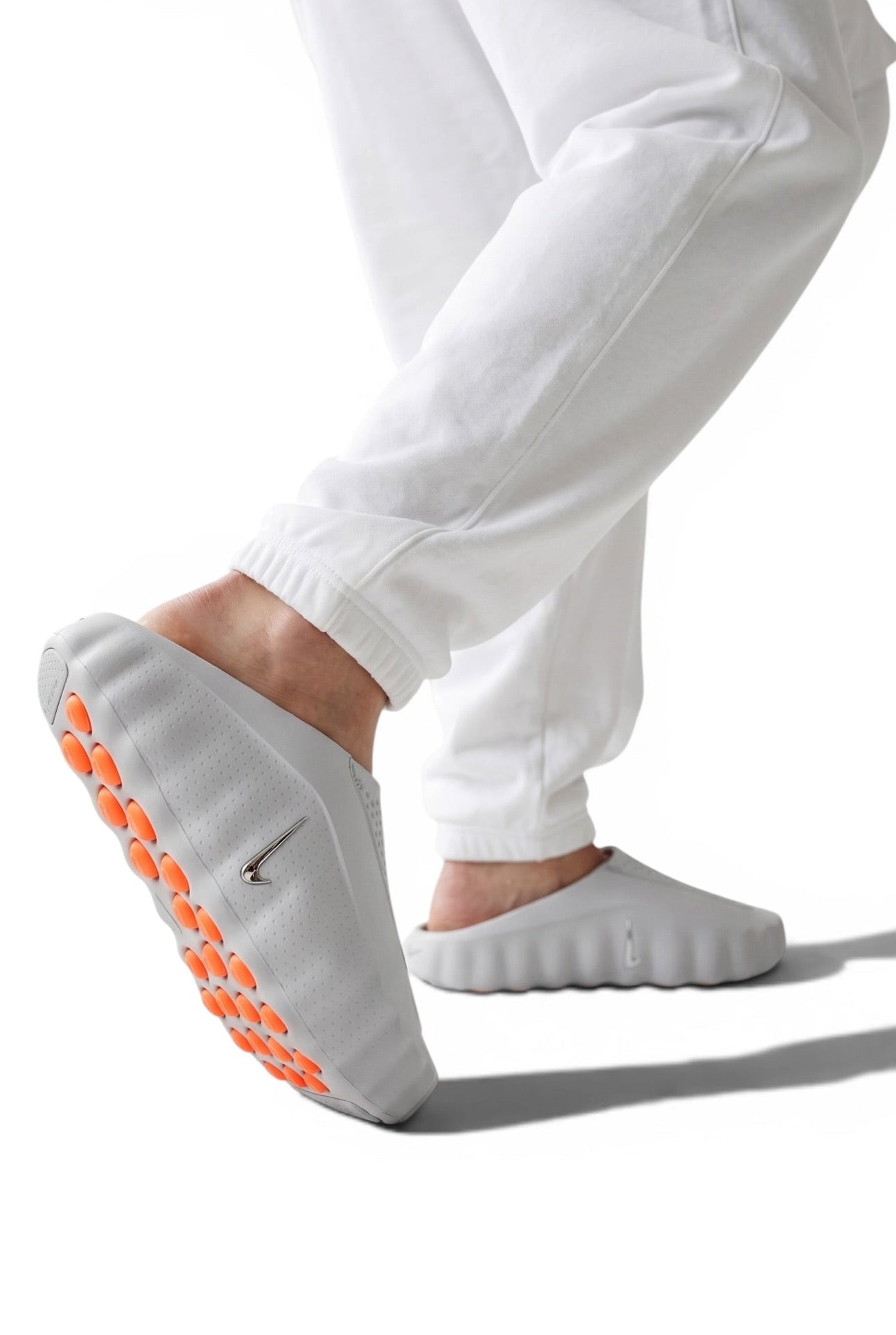 Nike Mind 001 Futuristic Slides β Premium Minimal Comfort Sandals πβ‘ | Grey & Neon Grip Sole