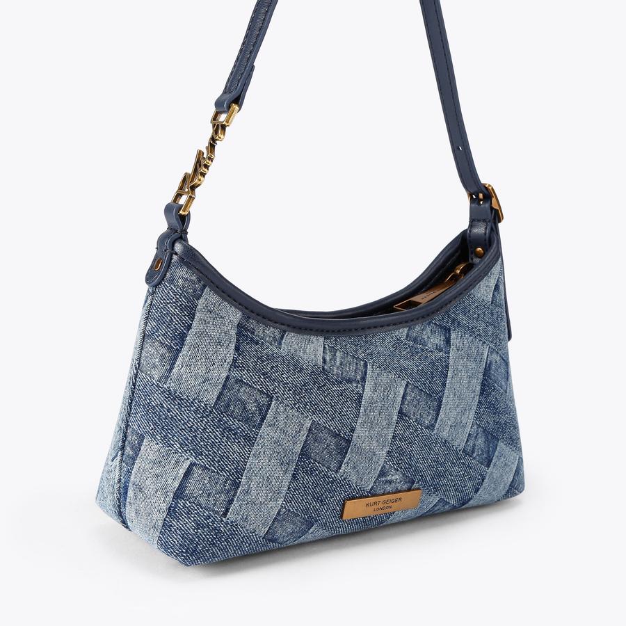 Kurt Geiger Shoulder Bag β Denim Weave π¦π