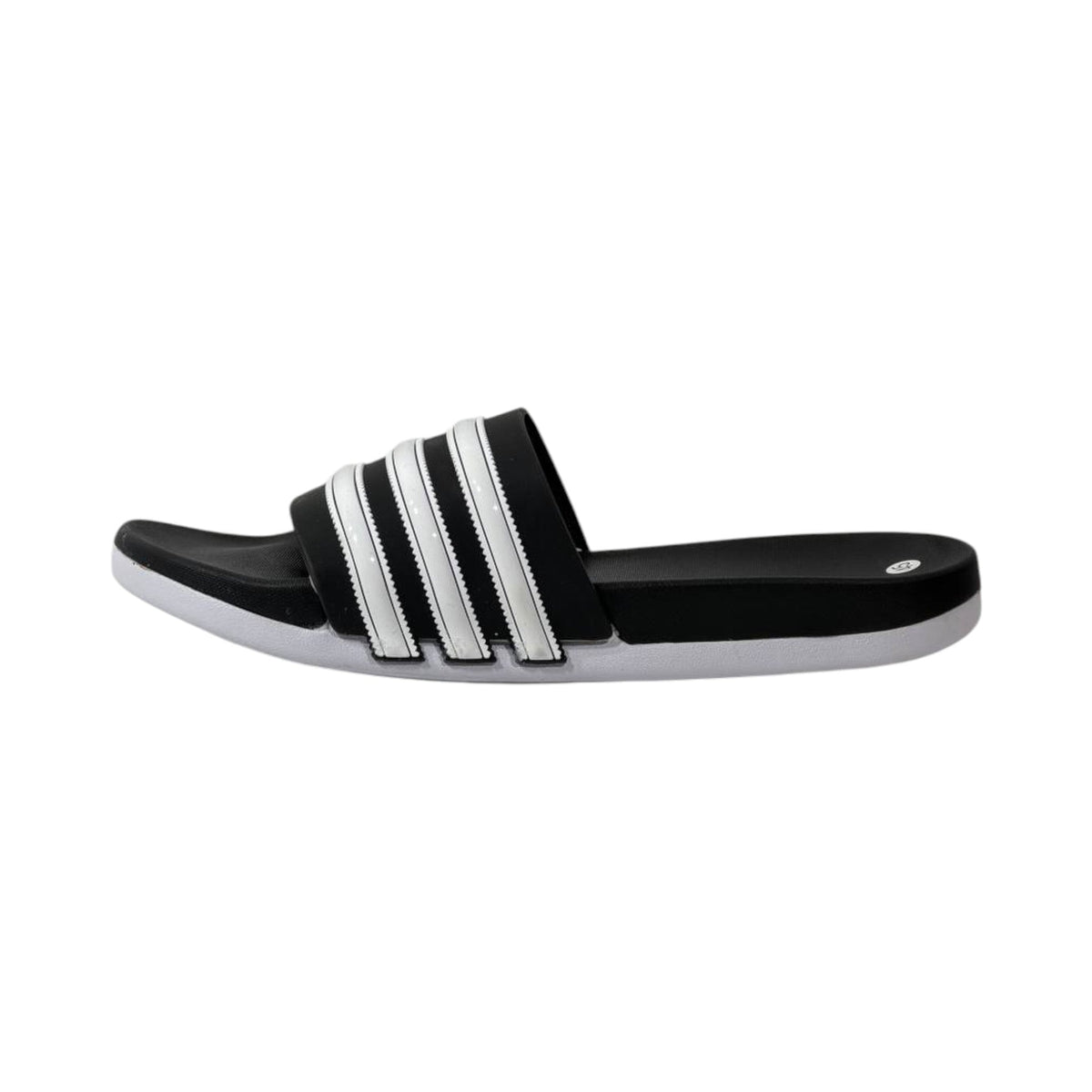 🩴 Adidas Adilette Classic Slides – Black & White Triple Stripe Edition 🖤🤍✨
