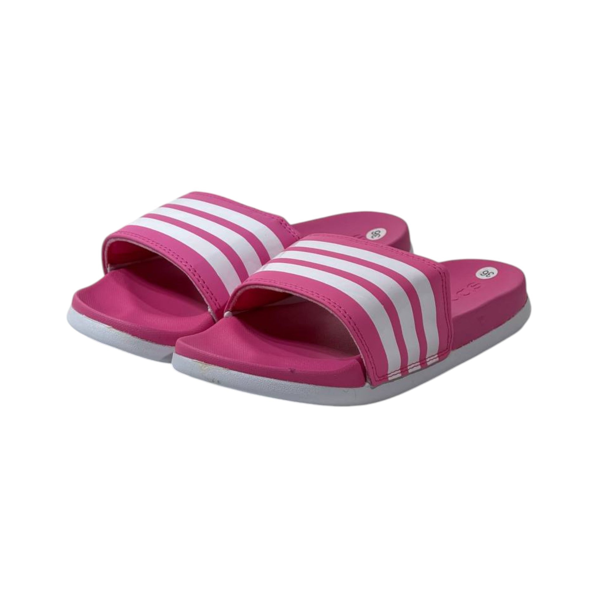 💖 Adidas Adilette Comfort Slides – Pink & White Edition 🌸✨