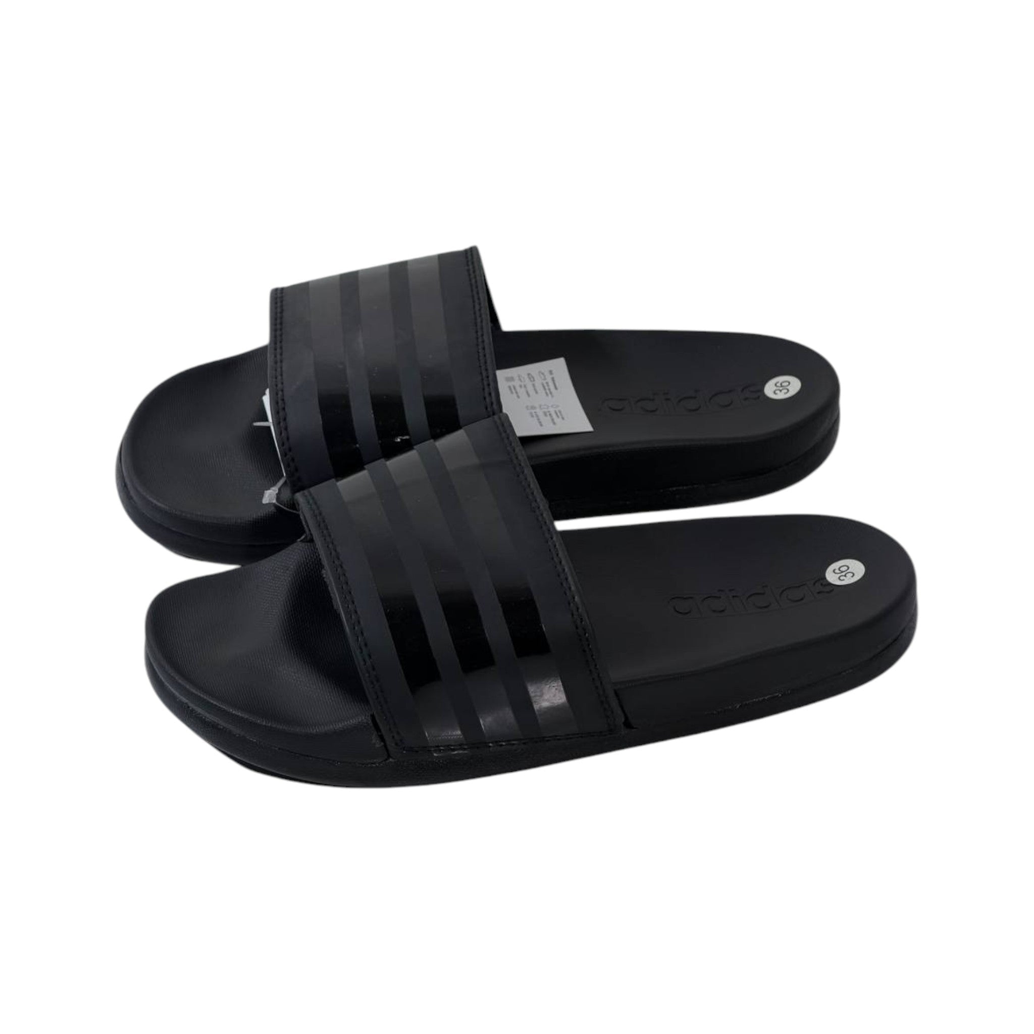 🖤 Adidas Adilette Mono Slides – Triple Black Edition ⚫✨
