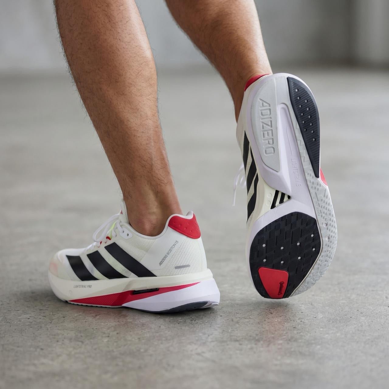 π Adidas Adizero Boston 12 β White / Black / Red