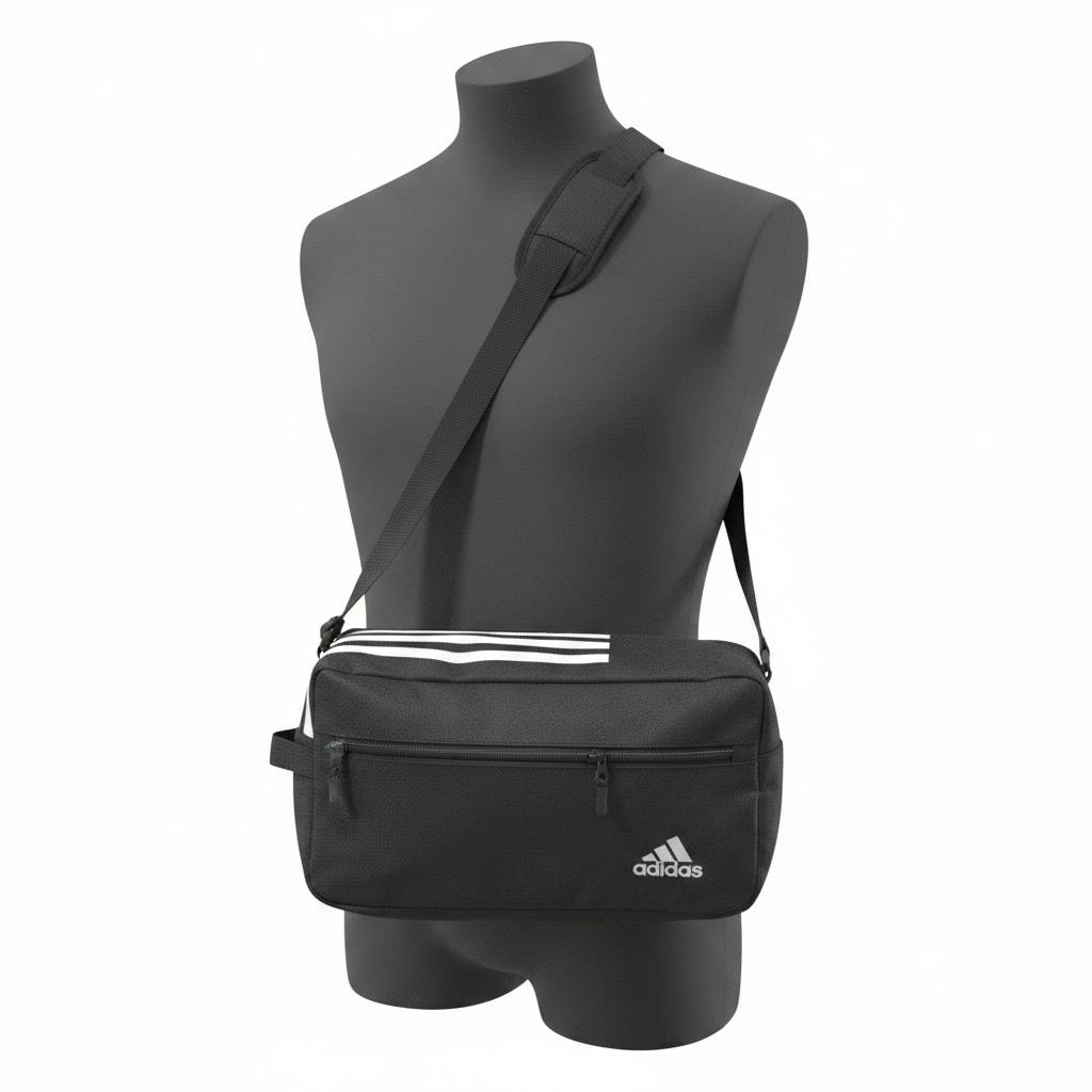 Adidas Classic Sports Duffel Bag 🖤✨ Gym & Travel Essential
