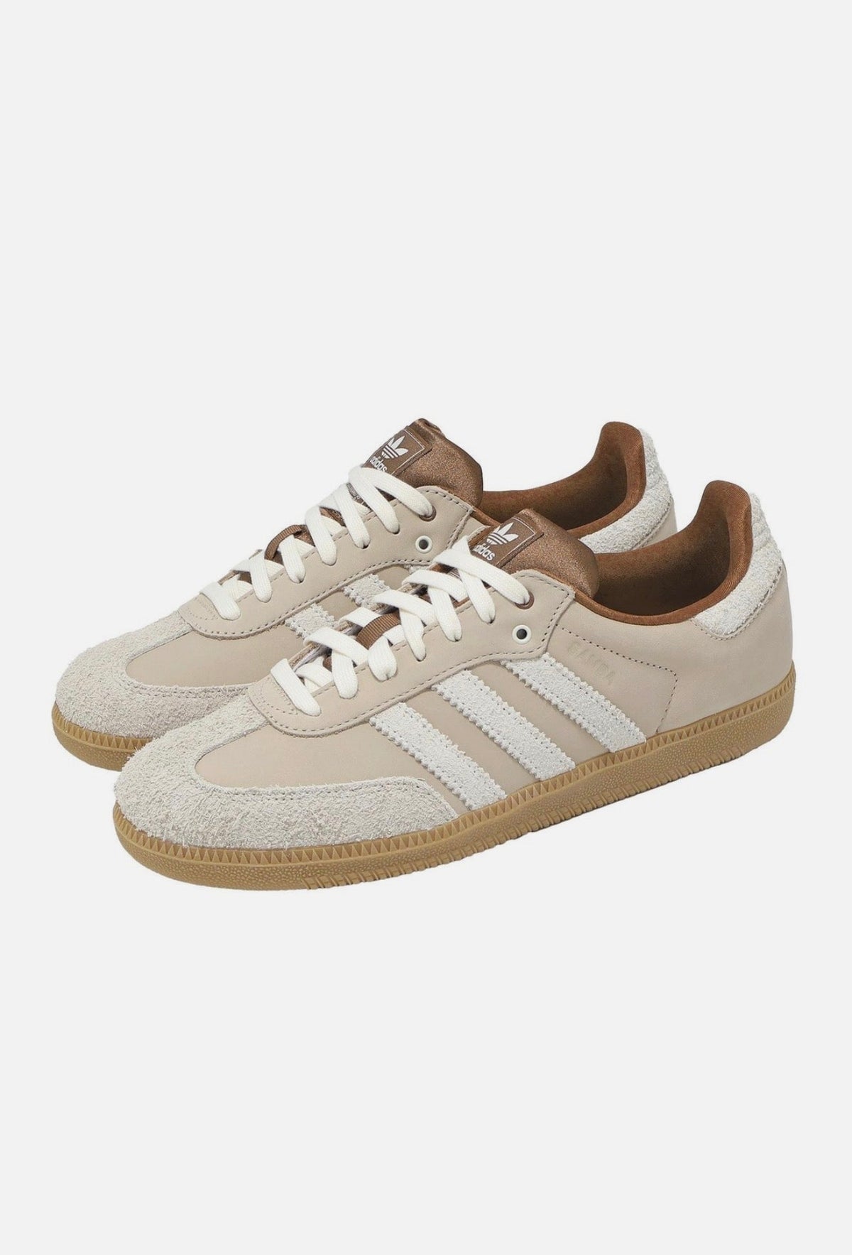 Adidas Samba Classic Gum Casual Sneaker — Chalk & Beige