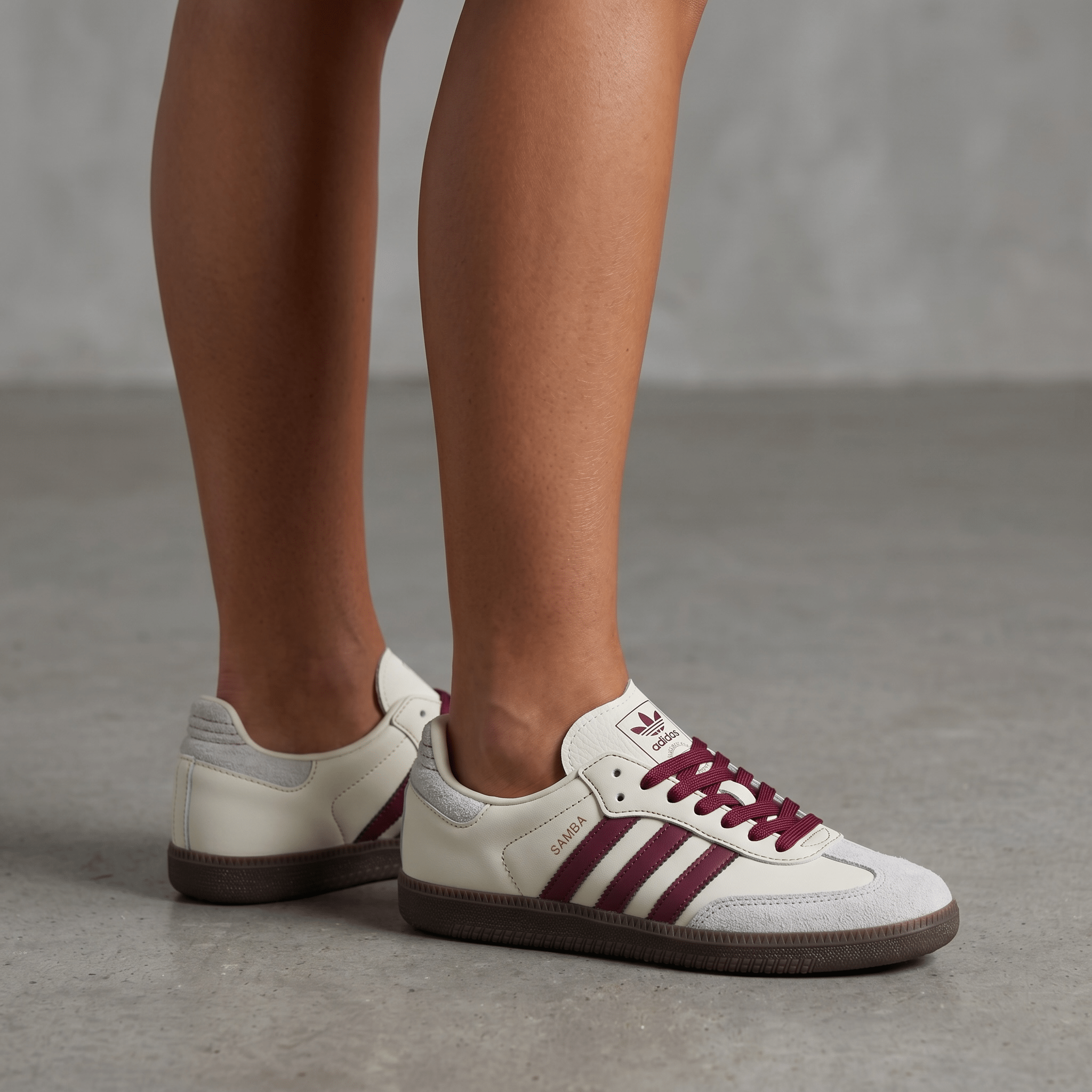 Adidas Samba Cream & Burgundy ππ€π·