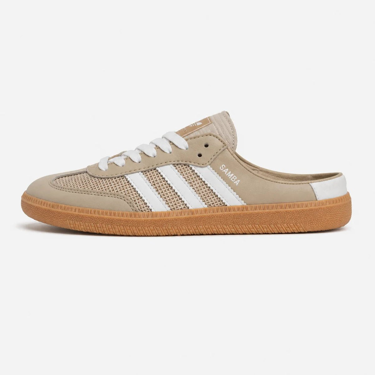 Adidas Samba Trainer Mule — Sand White
