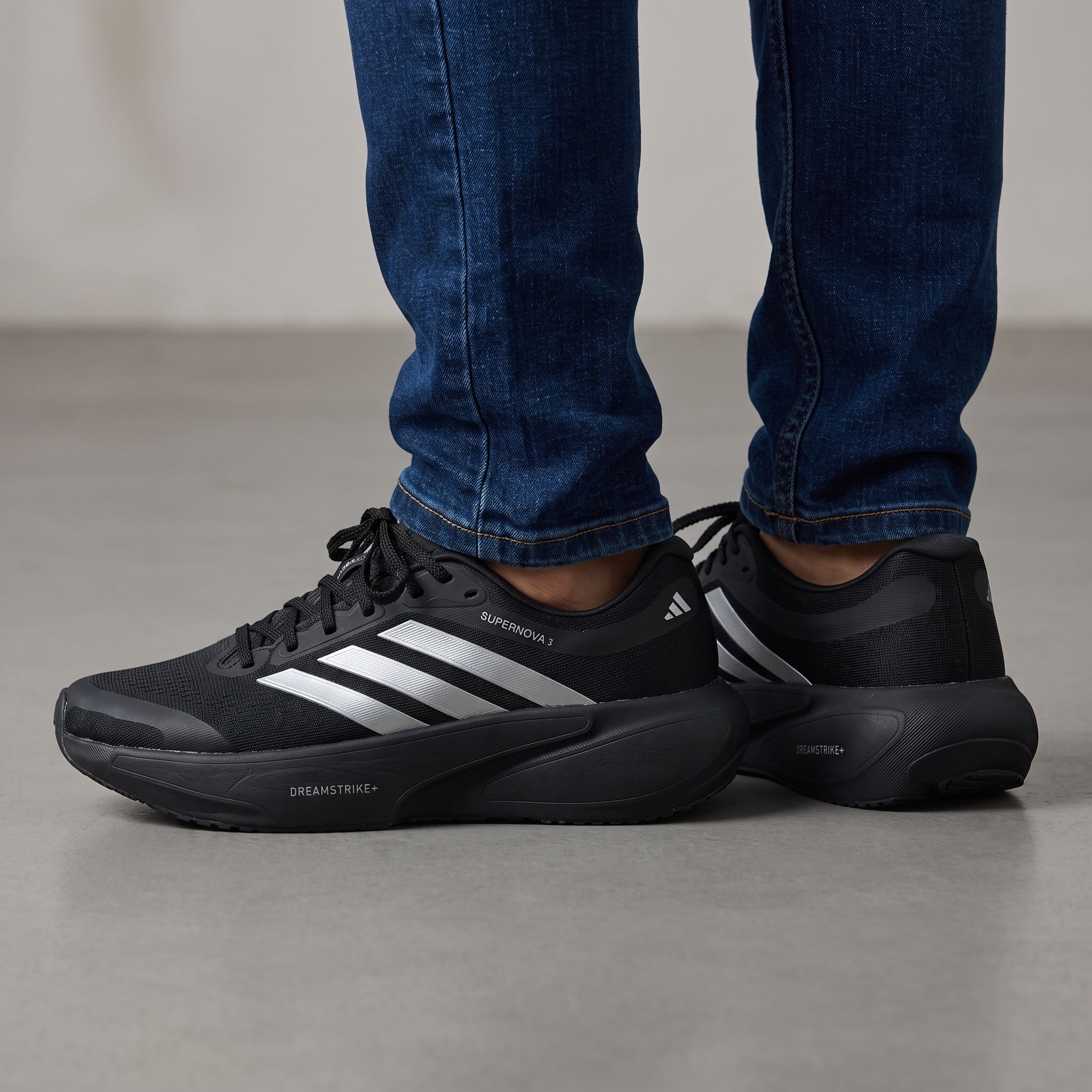 Adidas Supernova Rise 3 β Black/Silver π€β¨