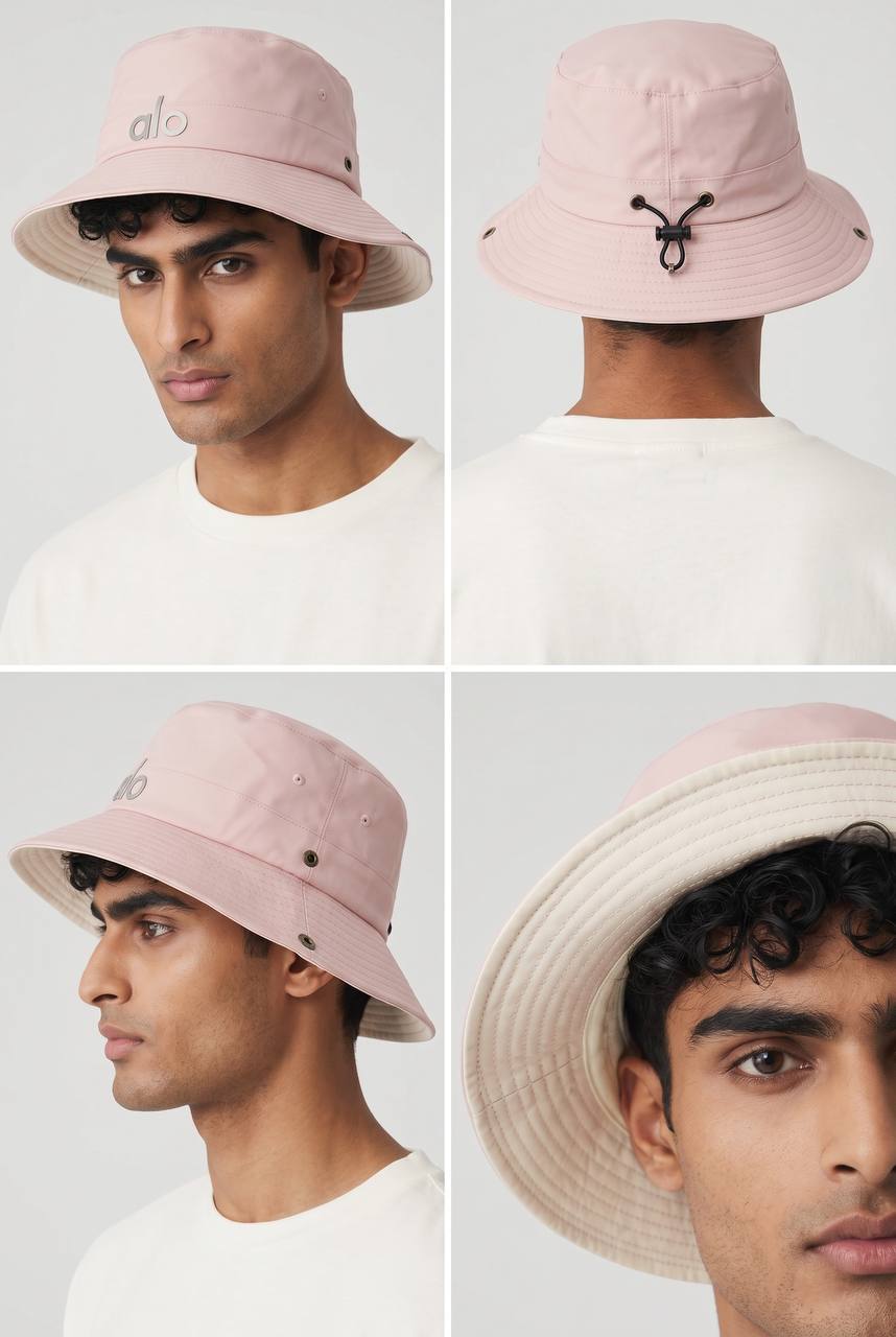 Alo Pink Bucket Hat π© | Lightweight Adjustable Summer Hat