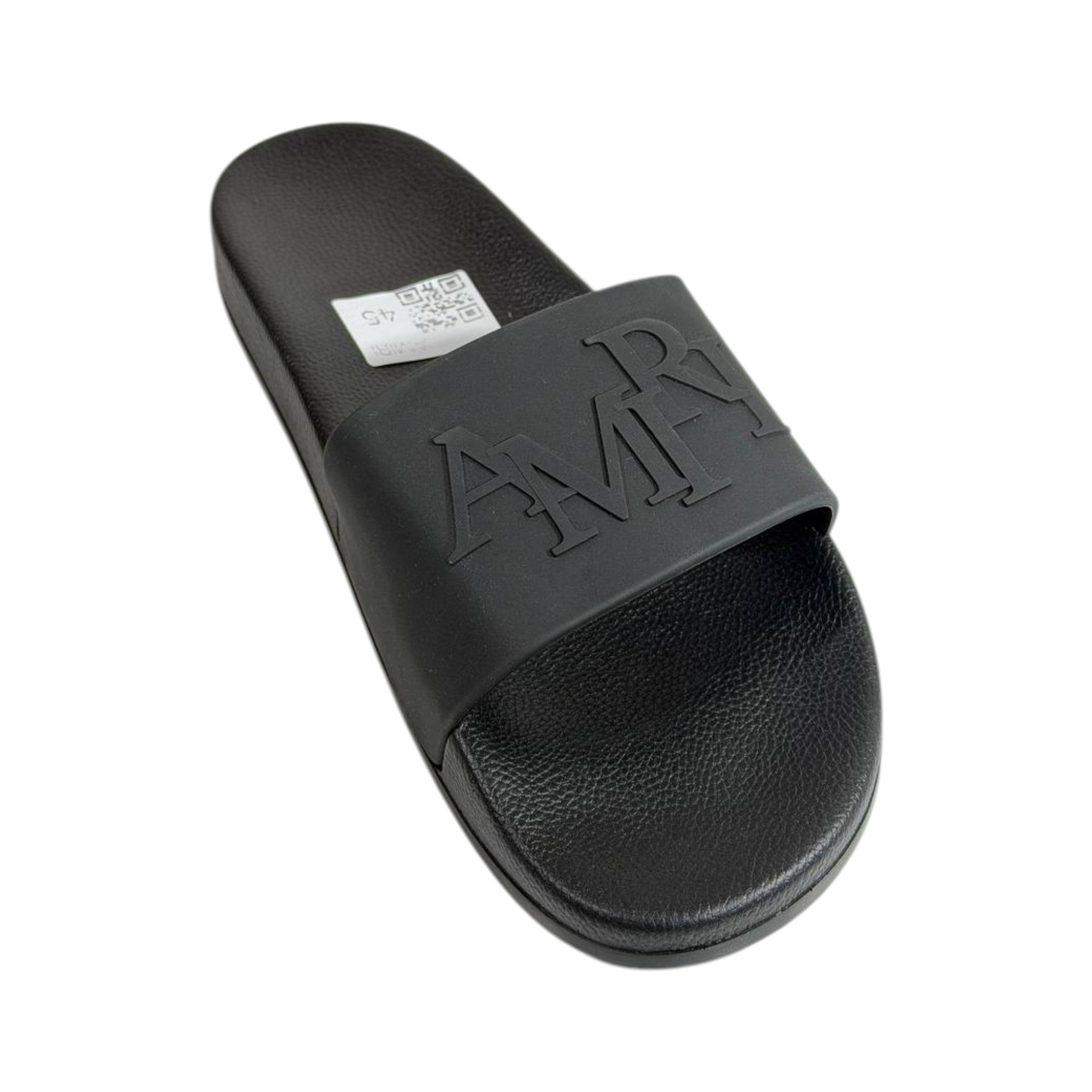 AMIRI Black Logo Slides – Premium Minimalist Luxury Sandals 🖤👡