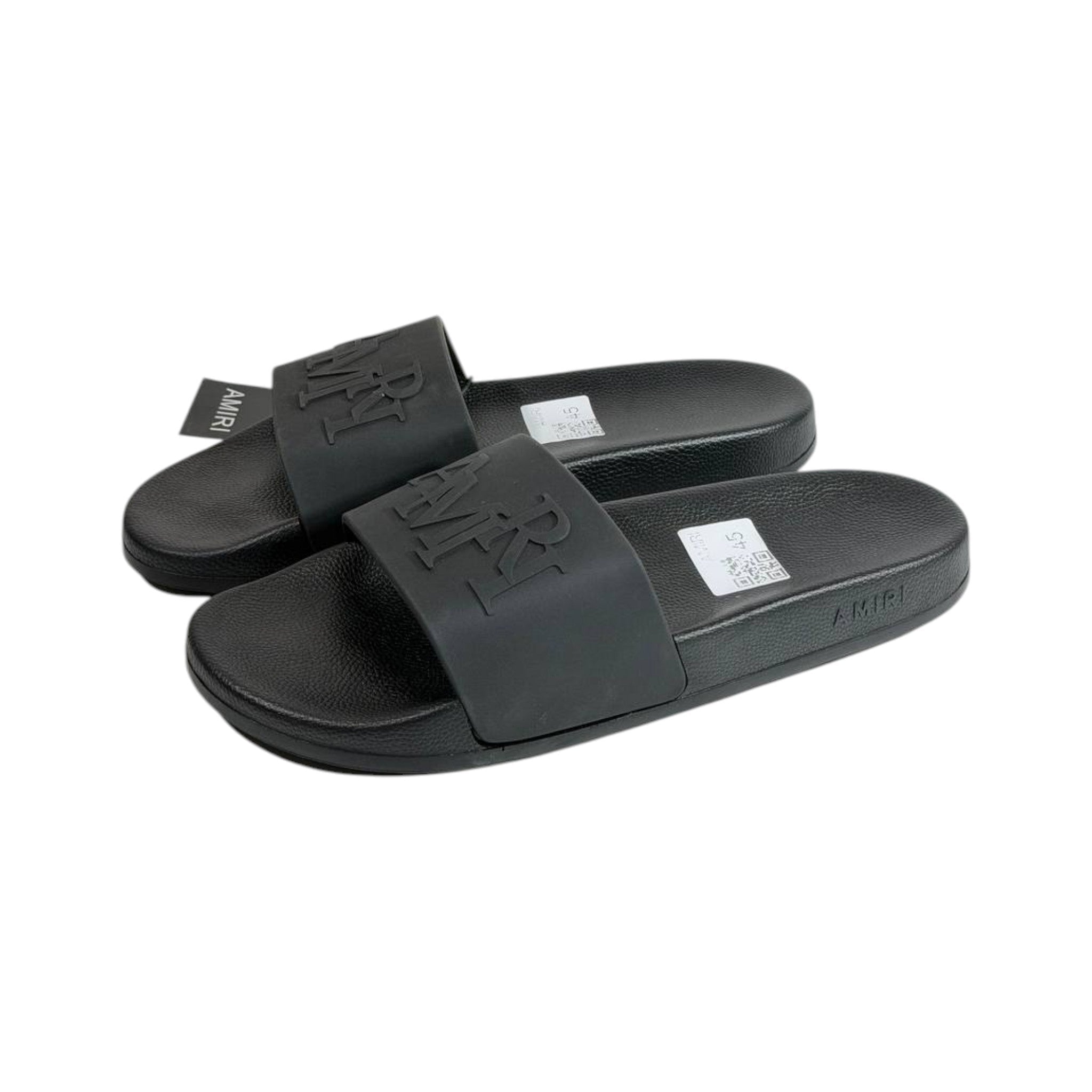 AMIRI Black Logo Slides β Premium Minimalist Luxury Sandals π€π‘