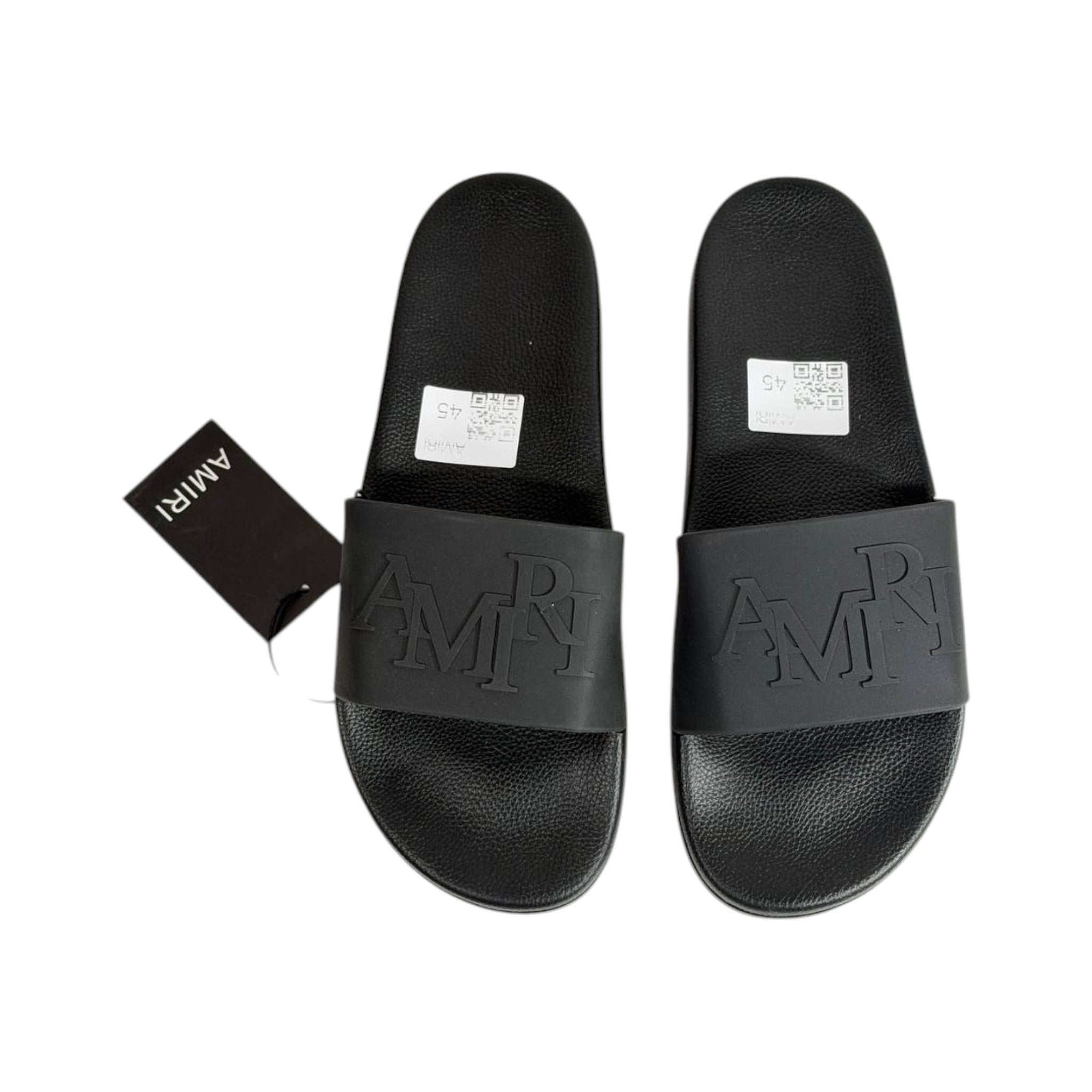 AMIRI Black Logo Slides β Premium Minimalist Luxury Sandals π€π‘