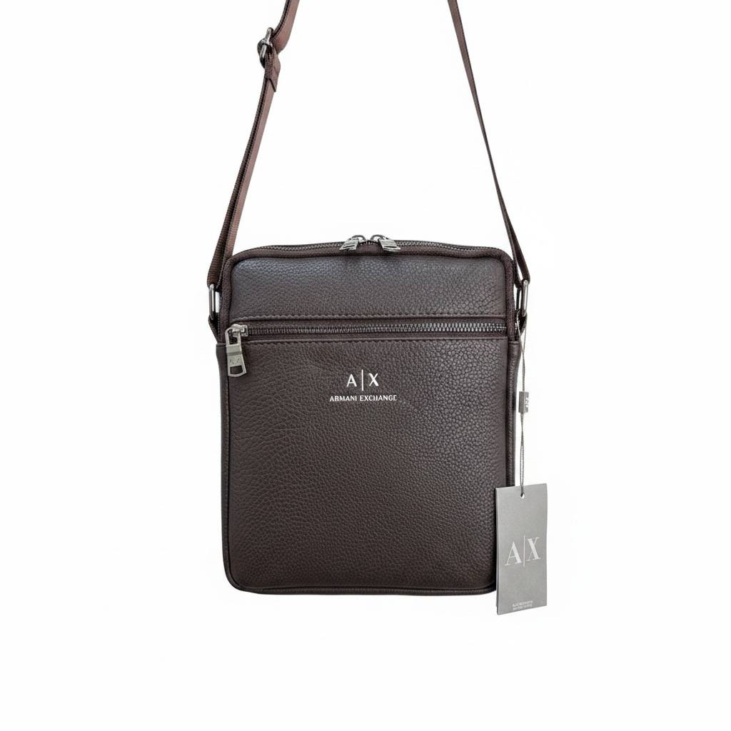 Armani Exchange Premium Brown Crossbody Bag β Elegant Everyday Shoulder Bag π€β¨