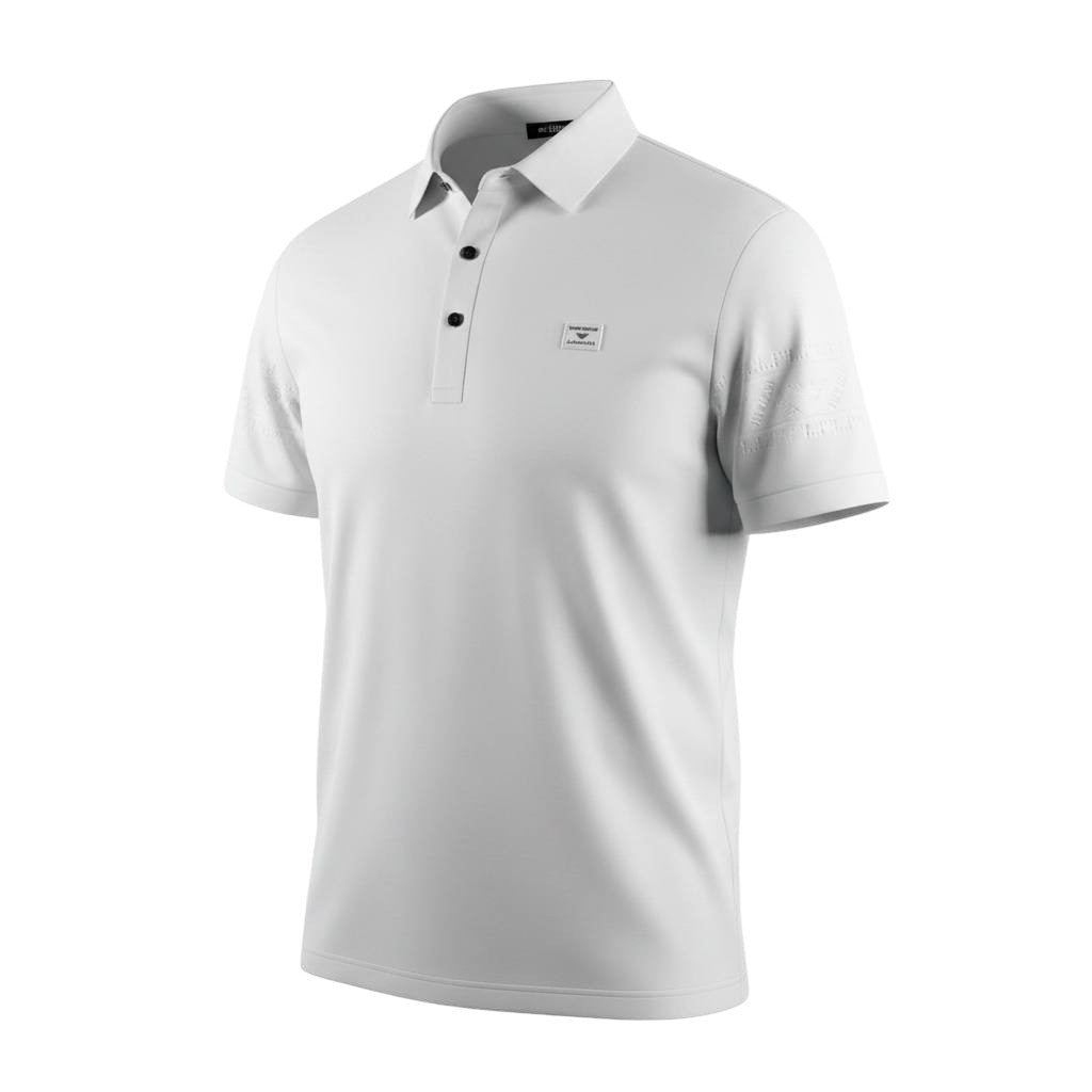 Armani White Premium Polo Shirt β Luxury Smart Casual Essential π€β¨