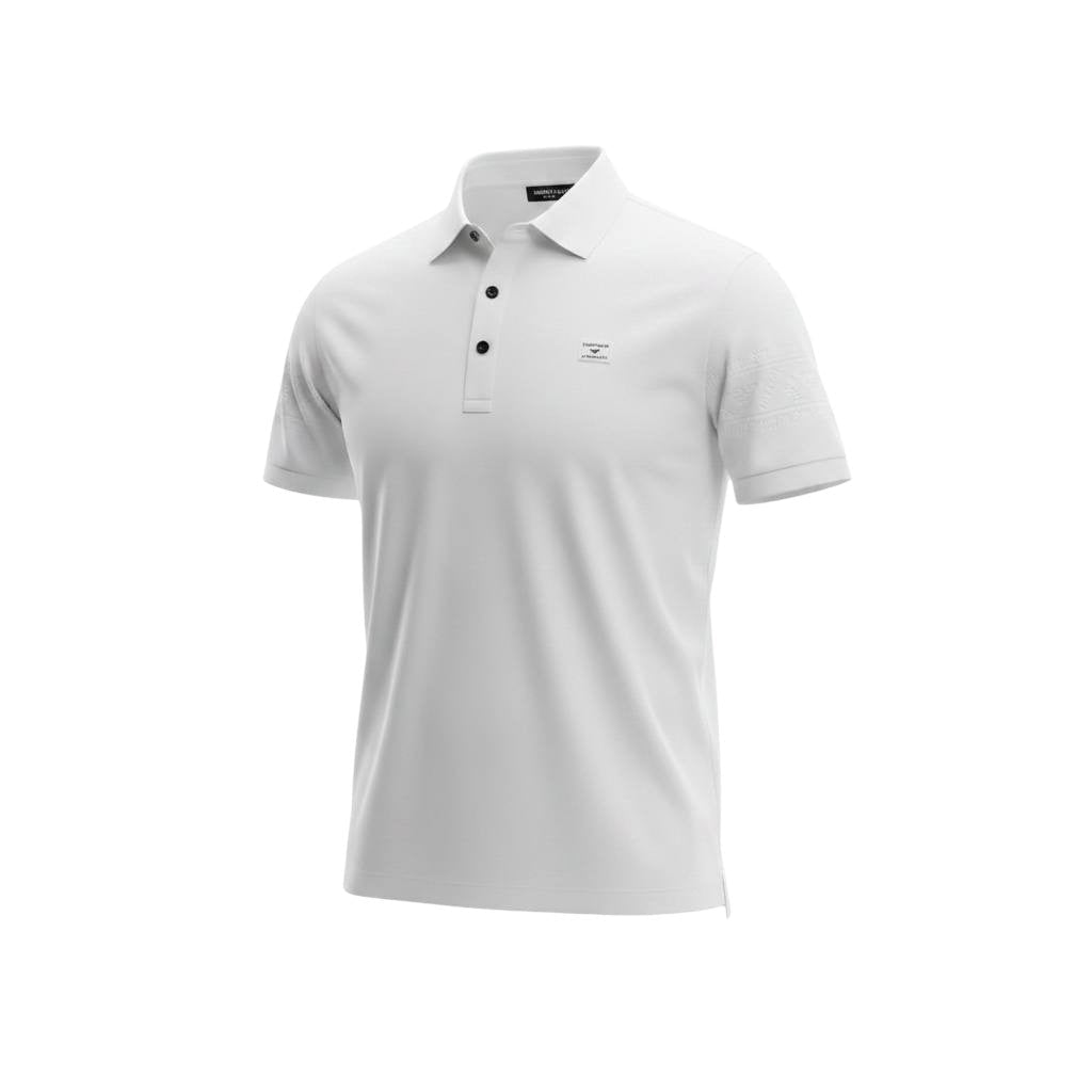 Armani White Premium Polo Shirt β Luxury Smart Casual Essential π€β¨