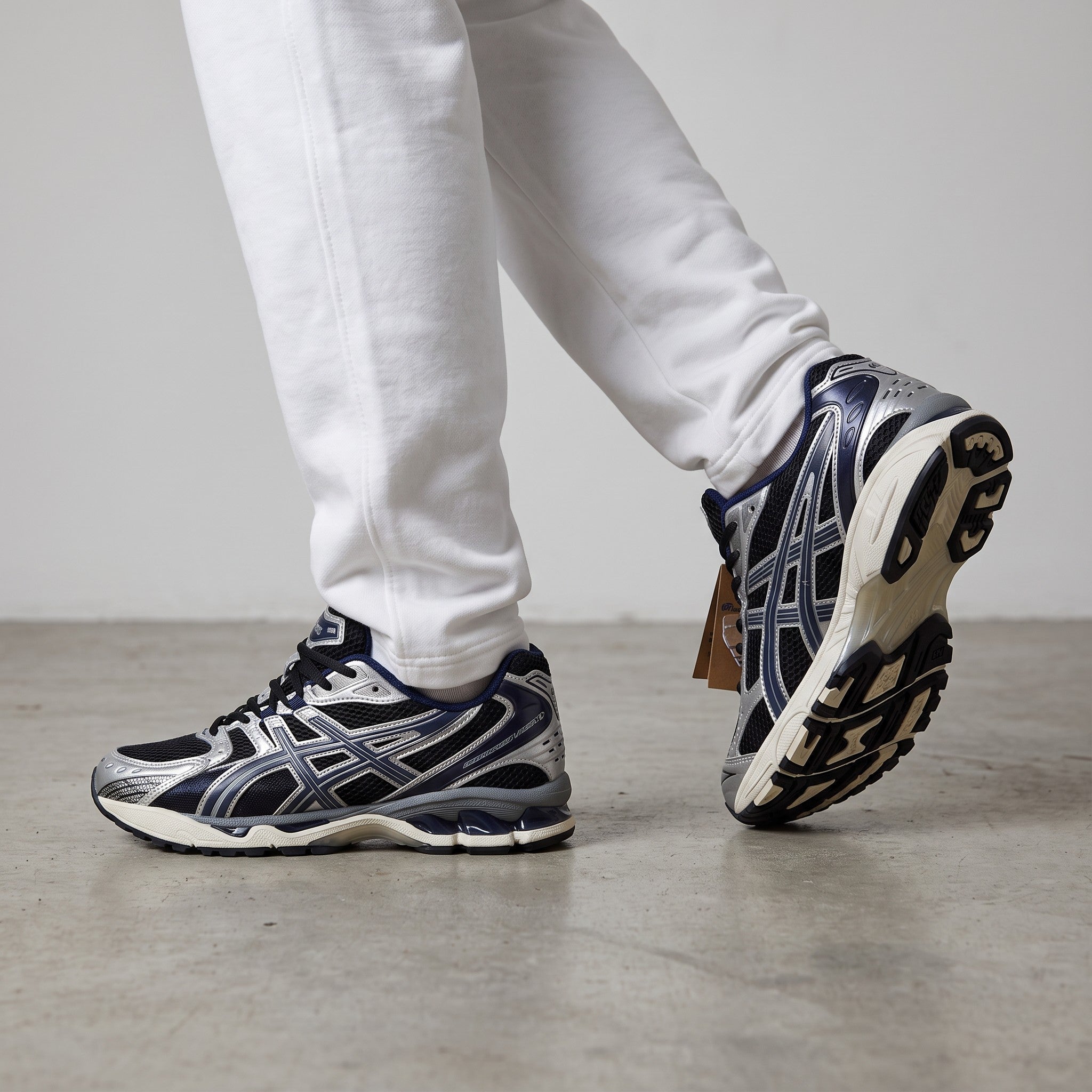 ASICS GEL-KAYANO 14 – Silver / Midnight Navy 🏃♂️⚡