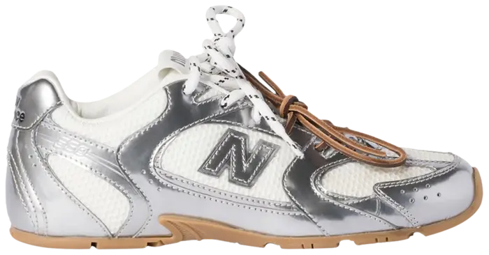 New Balance 328 Trainer β Silver & White