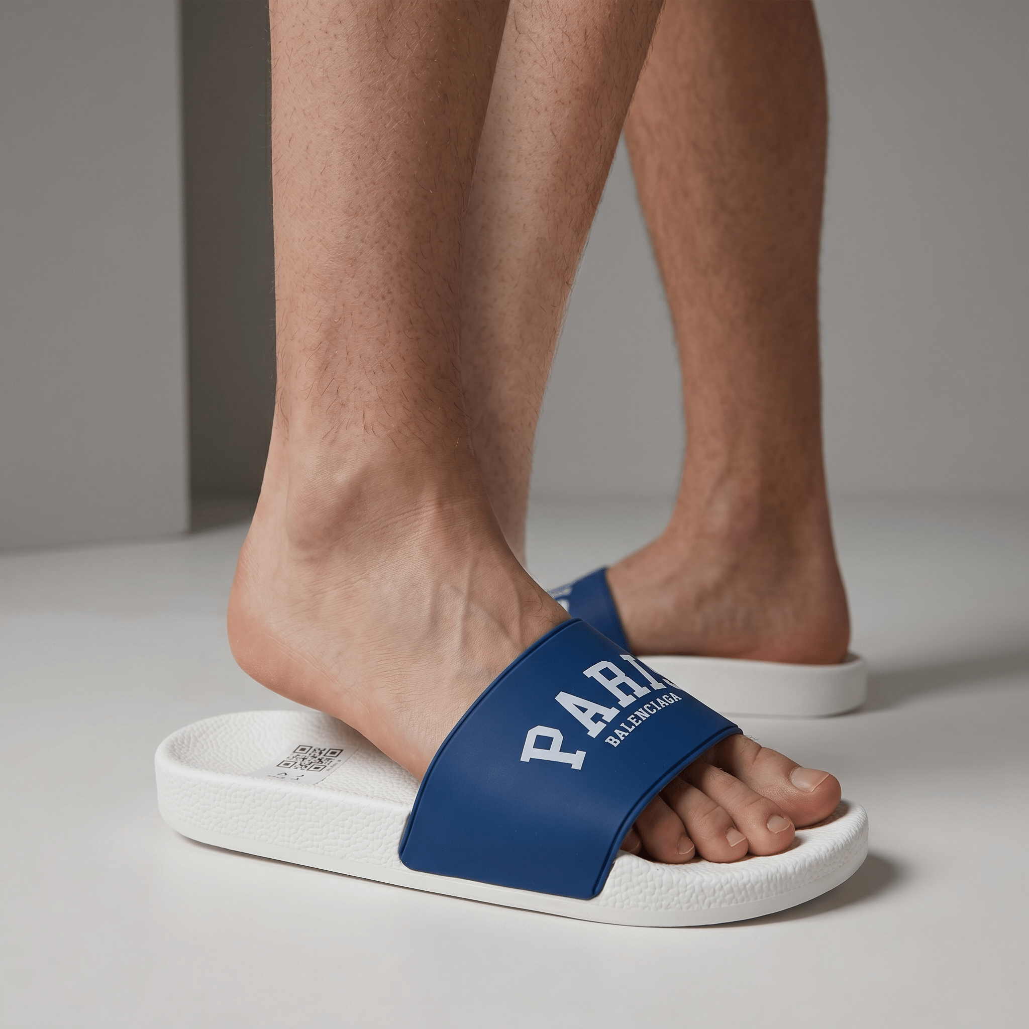 Balenciaga Paris Blue Slides β Premium Summer Luxury Slippers ππ€
