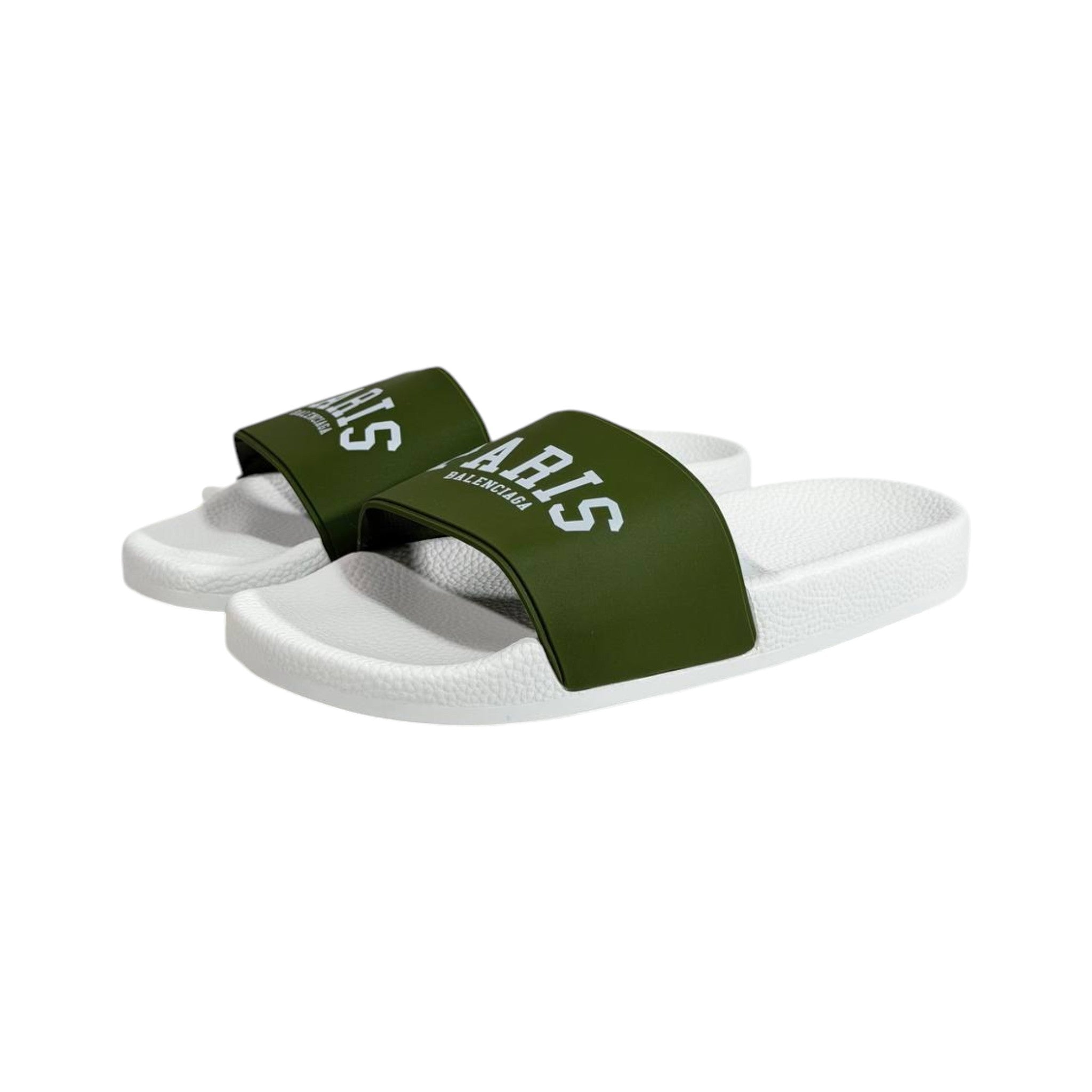 Balenciaga Paris Green Slides β Luxury Statement Summer Sandals ππ€π‘