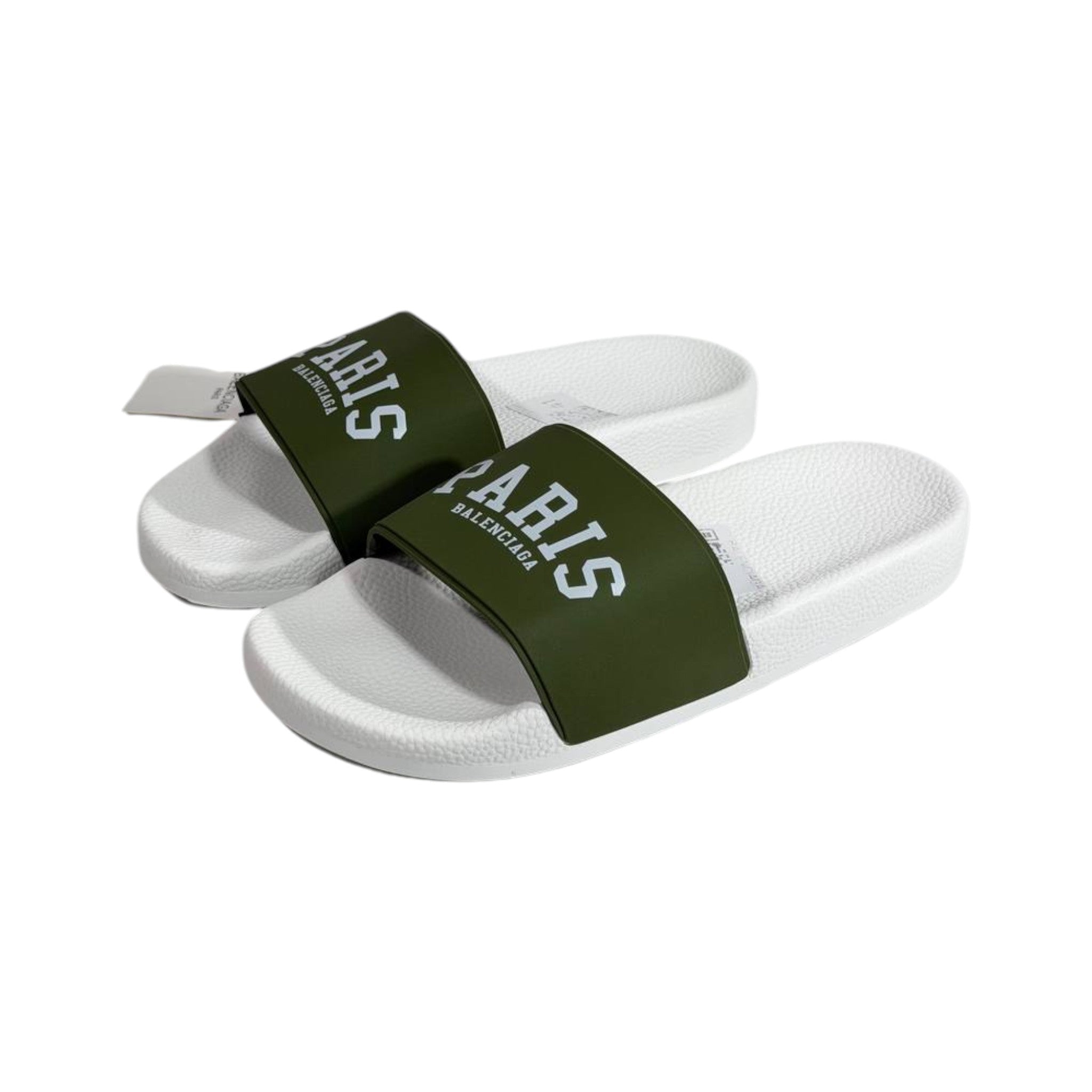 Balenciaga Paris Green Slides β Luxury Statement Summer Sandals ππ€π‘