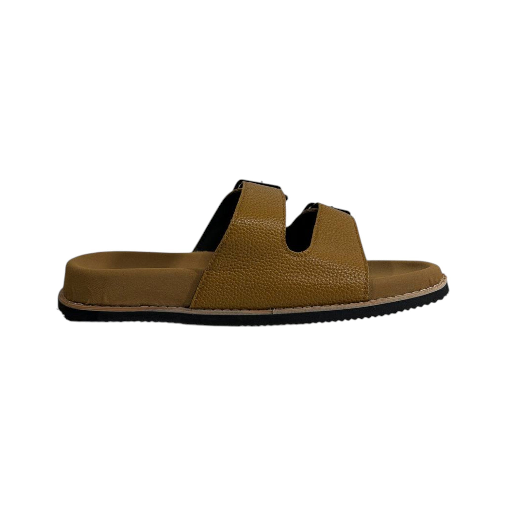 Brunello Cucinelli Tan Double Strap Slides โ Premium Italian Comfort Sandals ๐ค๐ฎ๐น