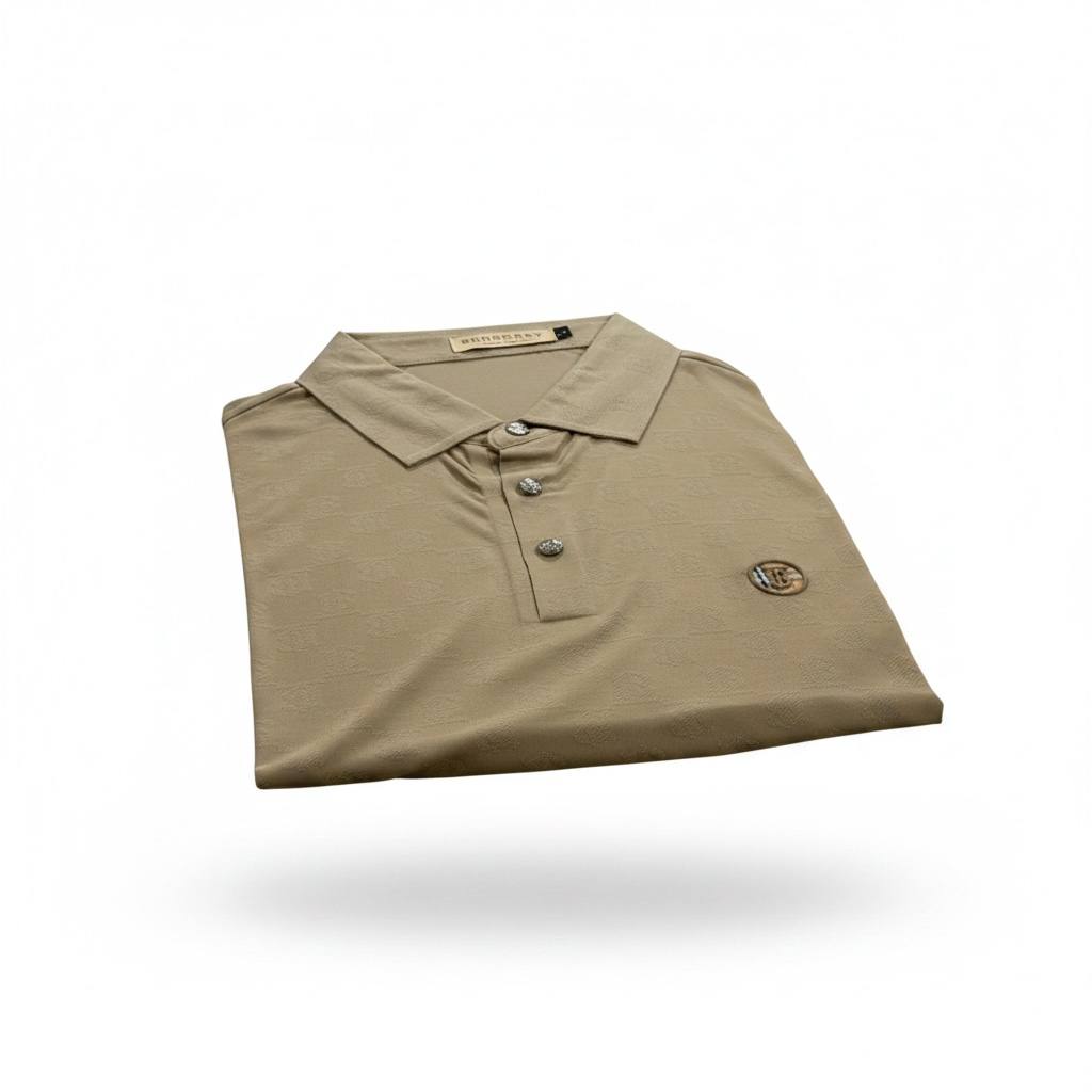 🤎 Burberry Beige Monogram Polo Shirt – Timeless Luxury Essential 👕✨