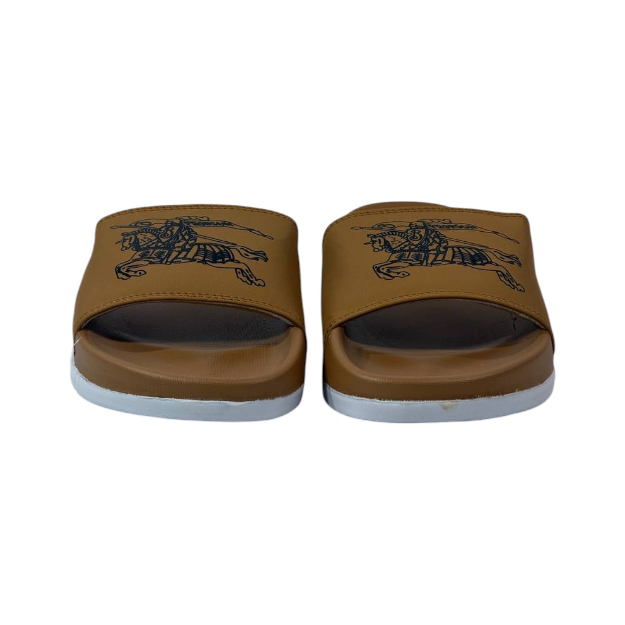 🩴 Burberry Equestrian Signature Slides – Luxury Comfort Edition 🤎✨