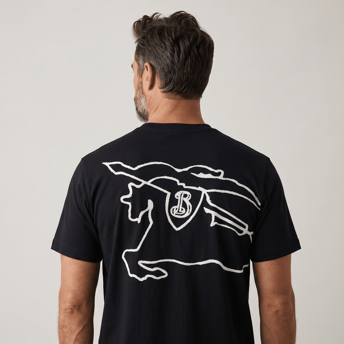 Burberry Graphic Cotton T-Shirt – Black