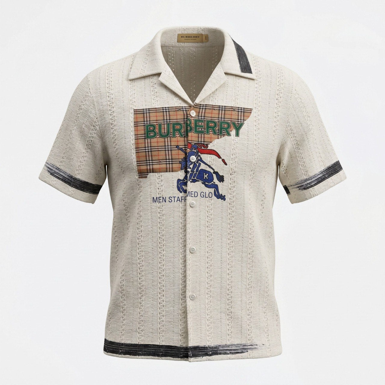 🤍 Burberry Heritage Knight Textured Shirt ✨