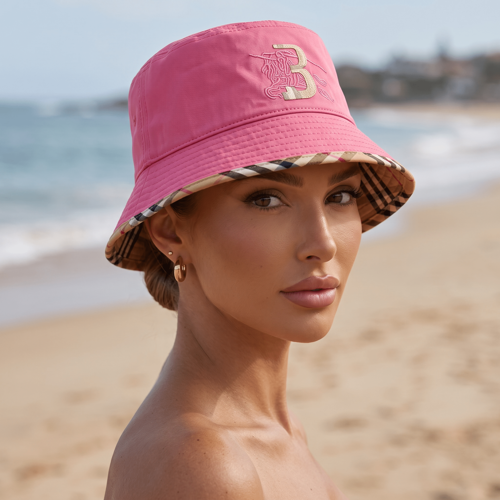 Burberry Pink Bucket Hat ππ§’