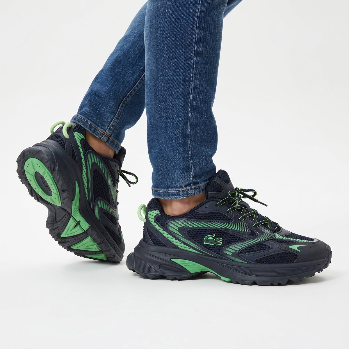 Lacoste Chunky Runner β Black & Green