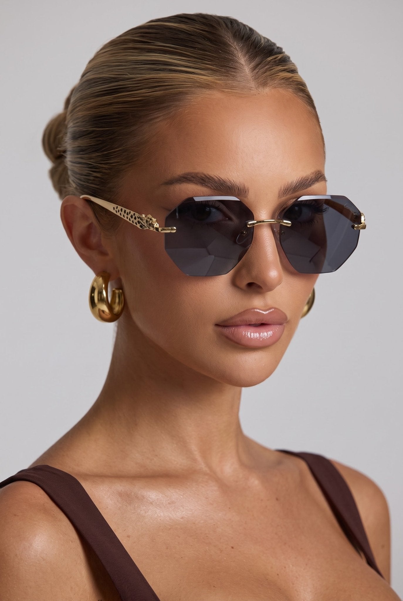 Cartier Panthรจre โ Brown Octagon Sunglasses ๐๐ถ๏ธ