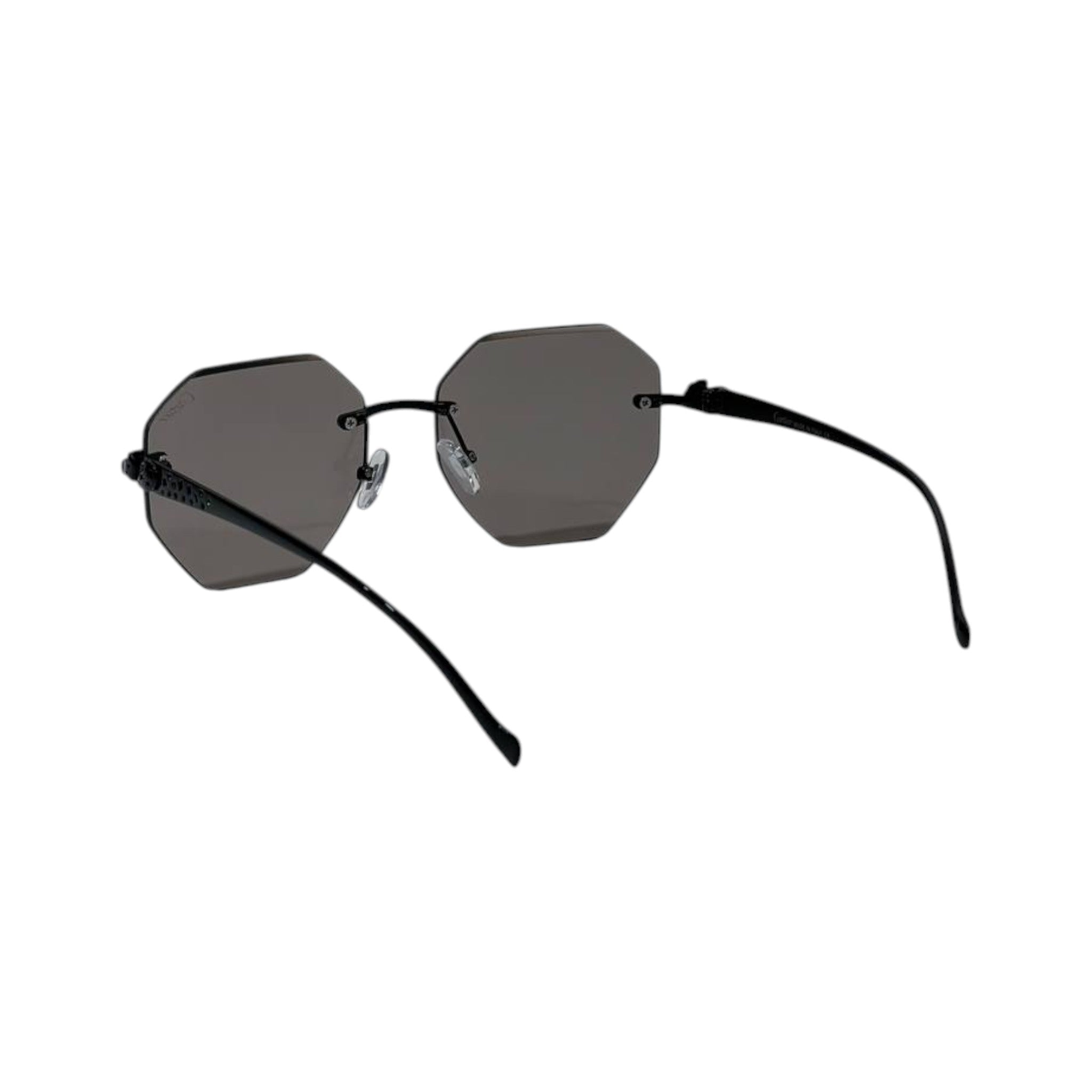 🕶️ Cartier Rimless Geometric Sunglasses – Black Luxury Edition ✨