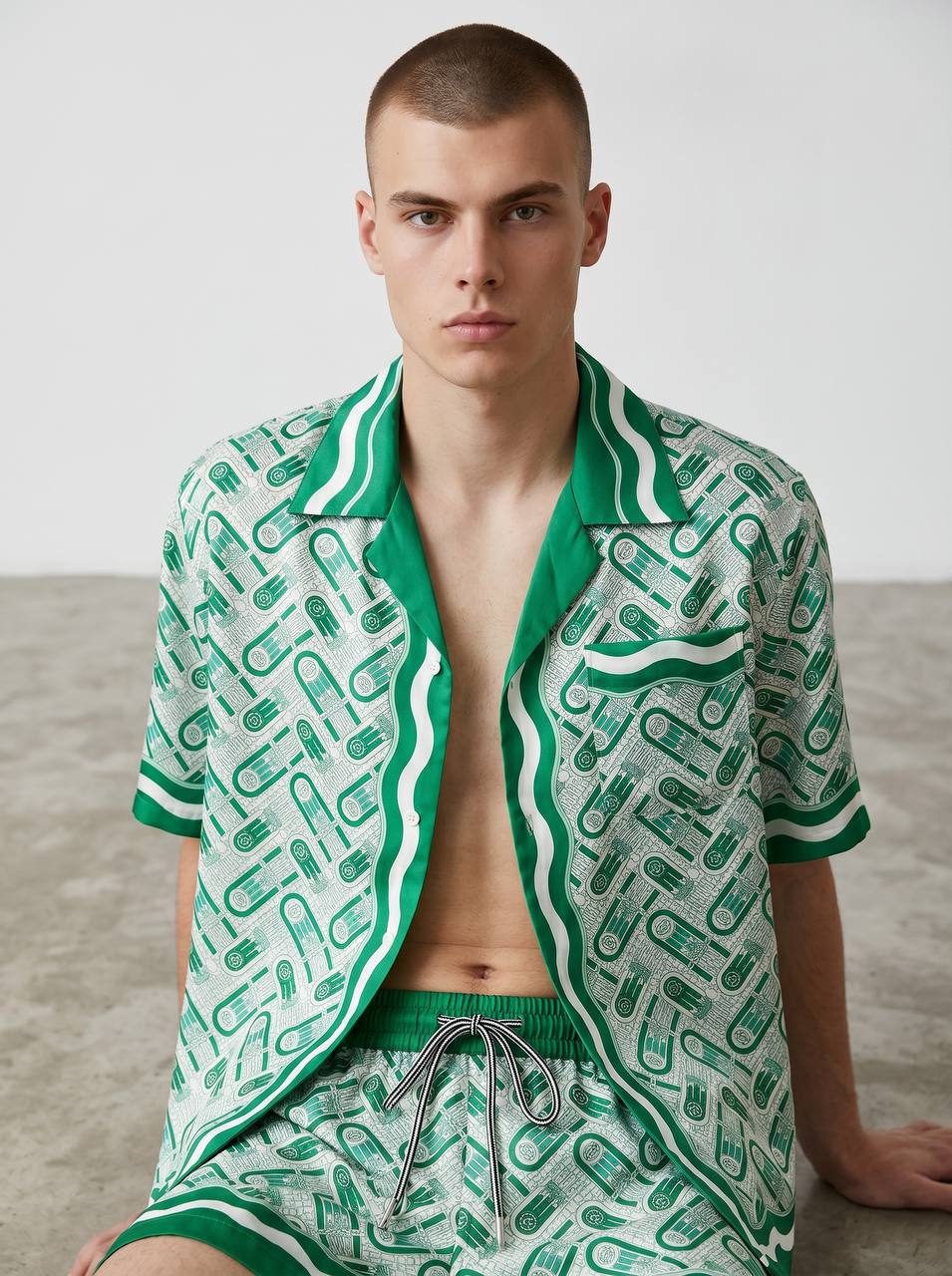 Casablanca Resort Co-Ord Set β Emerald Luxury Summer Outfit ππ΄