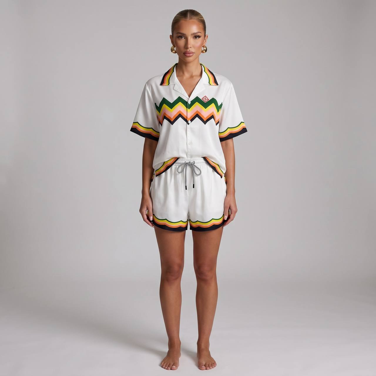 π Casablanca Zigzag Summer Set β Signature Luxury Co-Ord Outfit π©³ππ₯