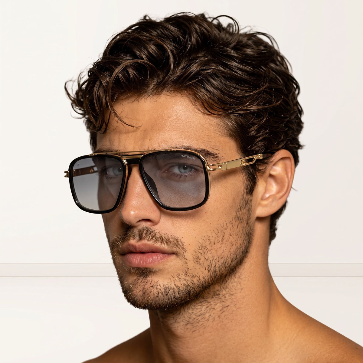 Maybach Pilot Sunglasses β Black Gold Frame πΆοΈβ¨