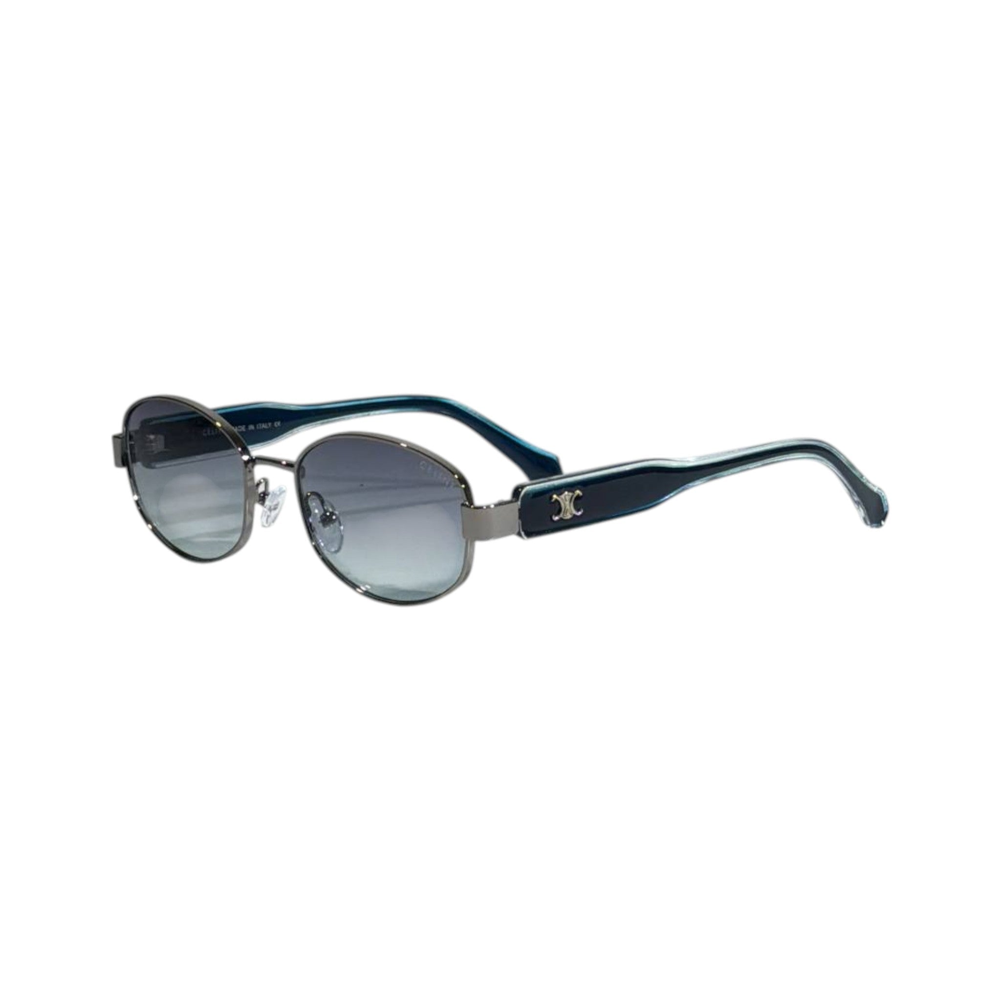 Celine Inspired Blue Round Sunglasses β Effortless Parisian Style πβ¨
