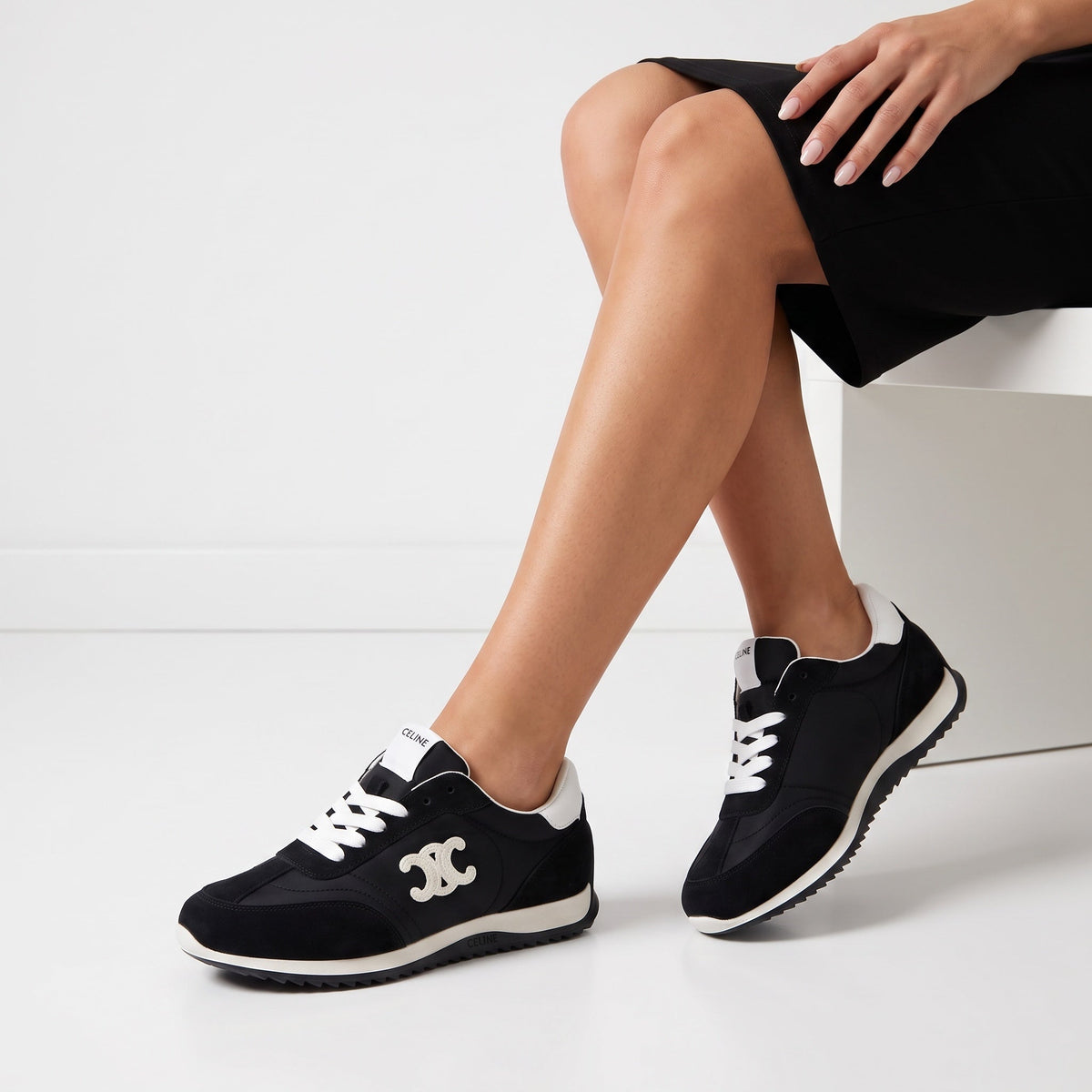 Celine Trainer Runner β Black & White