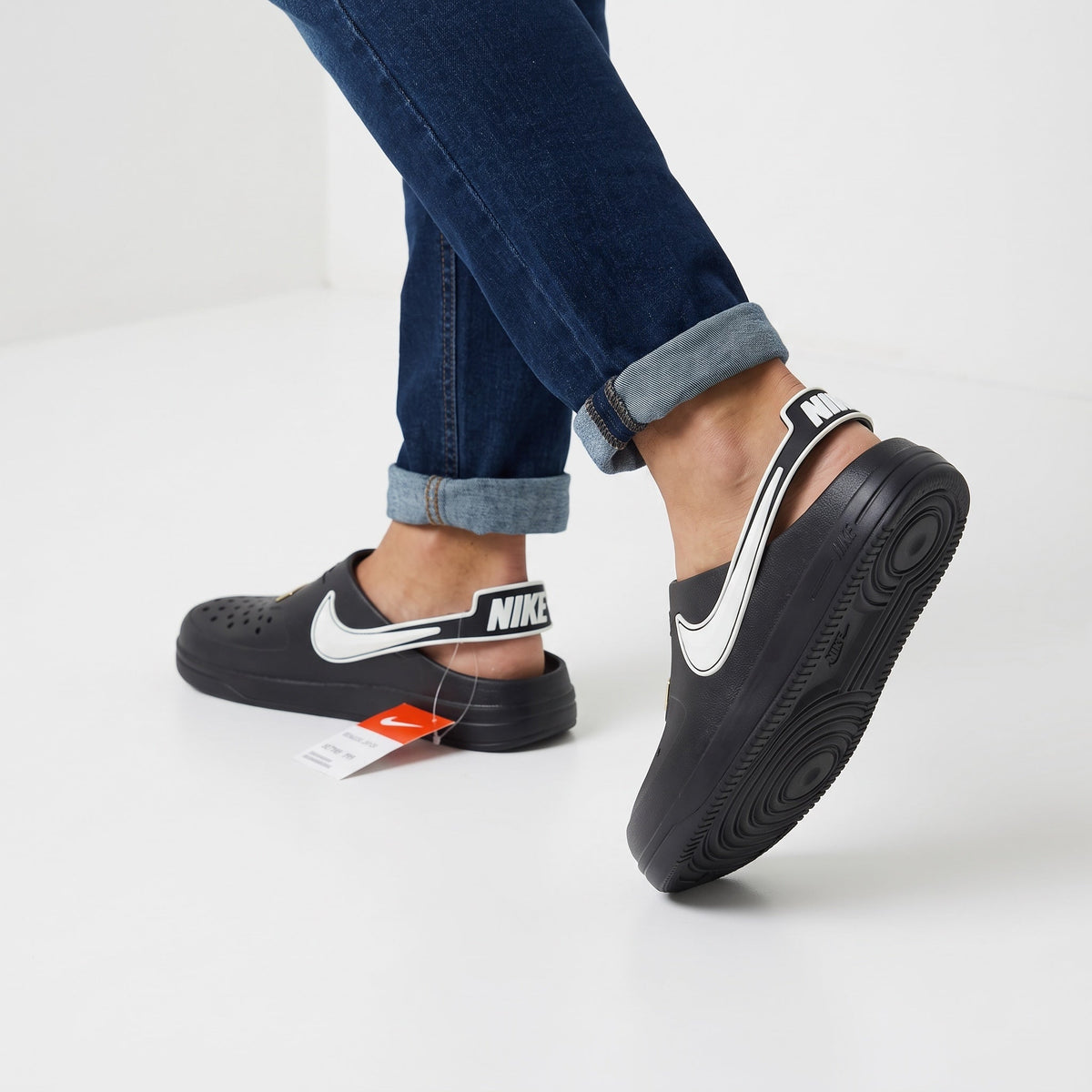 Nike AF1 Clog β Black & White