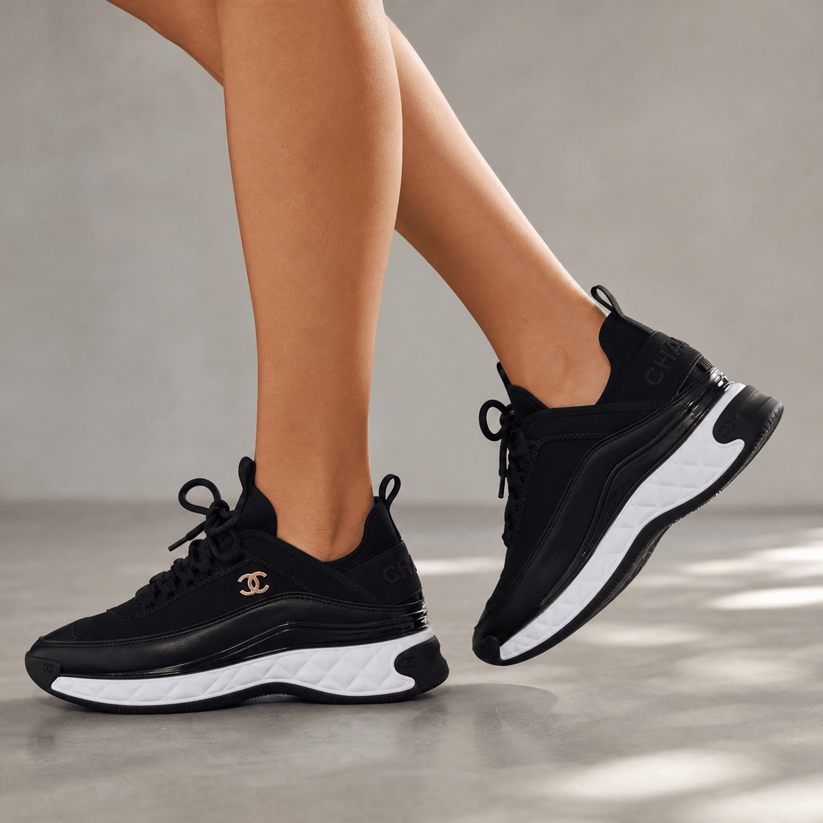 Chanel Chunky Runner Sneakers – Black Luxe Edition 🖤✨